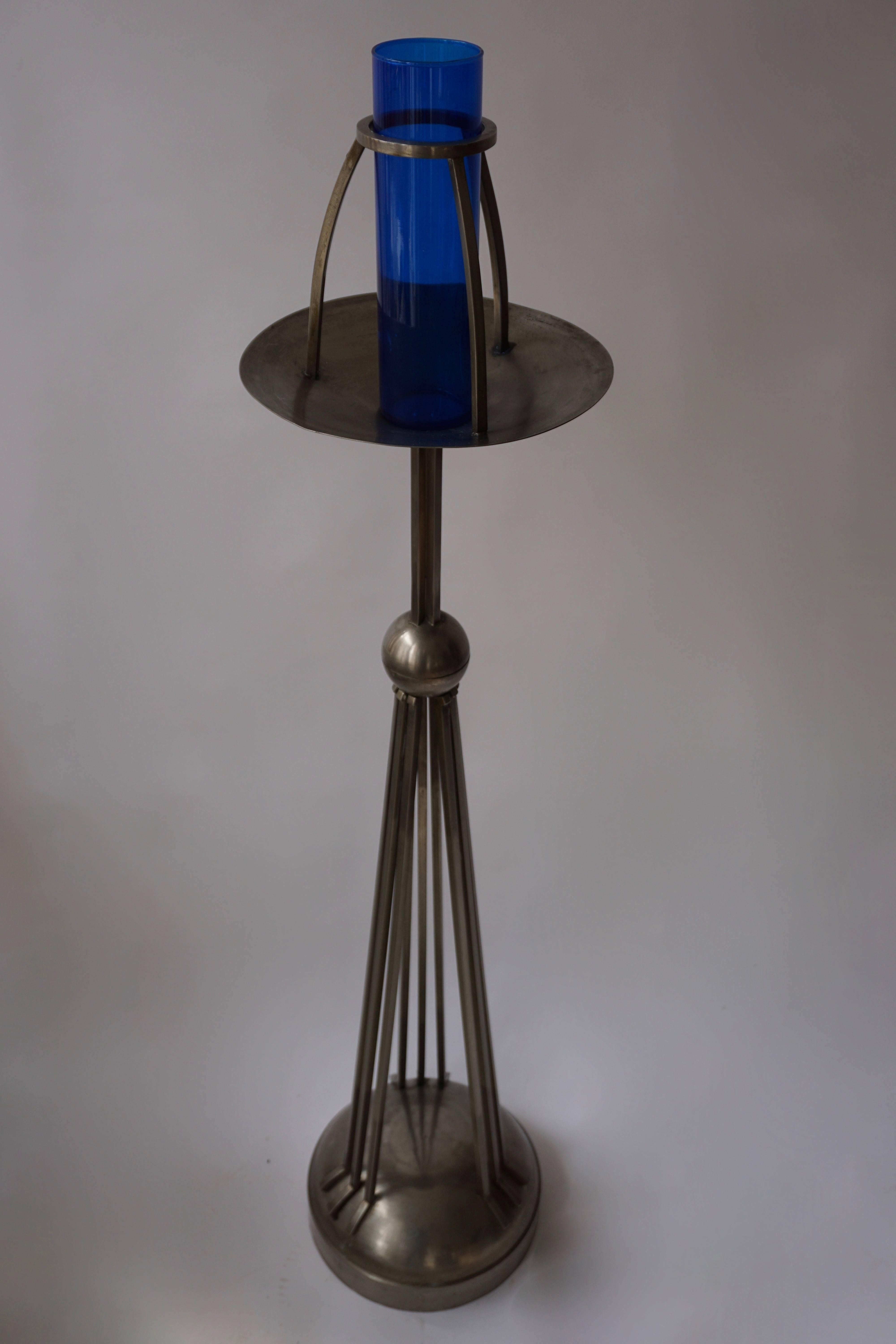 French Art Deco Candlestick For Sale
