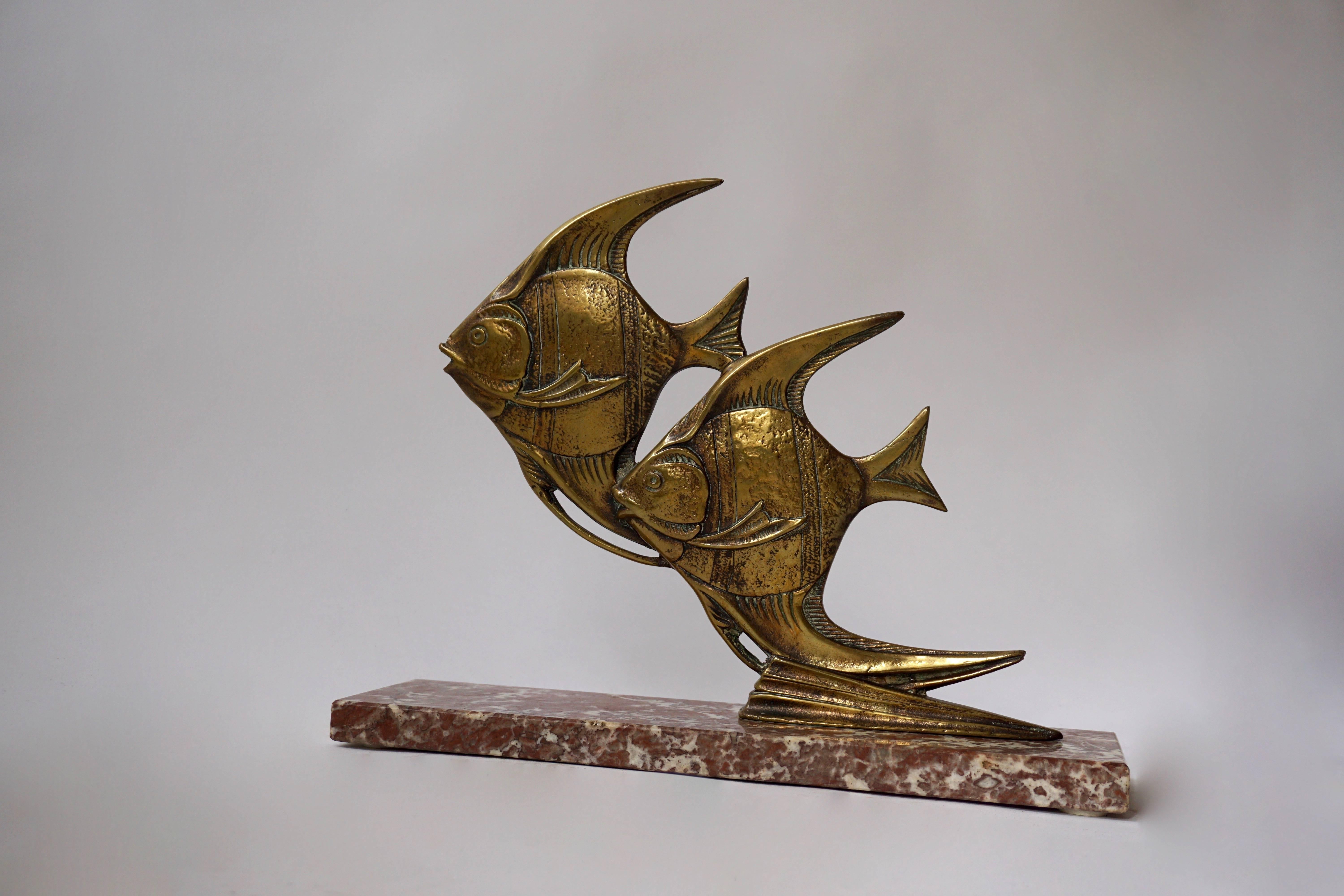 brass fish statue