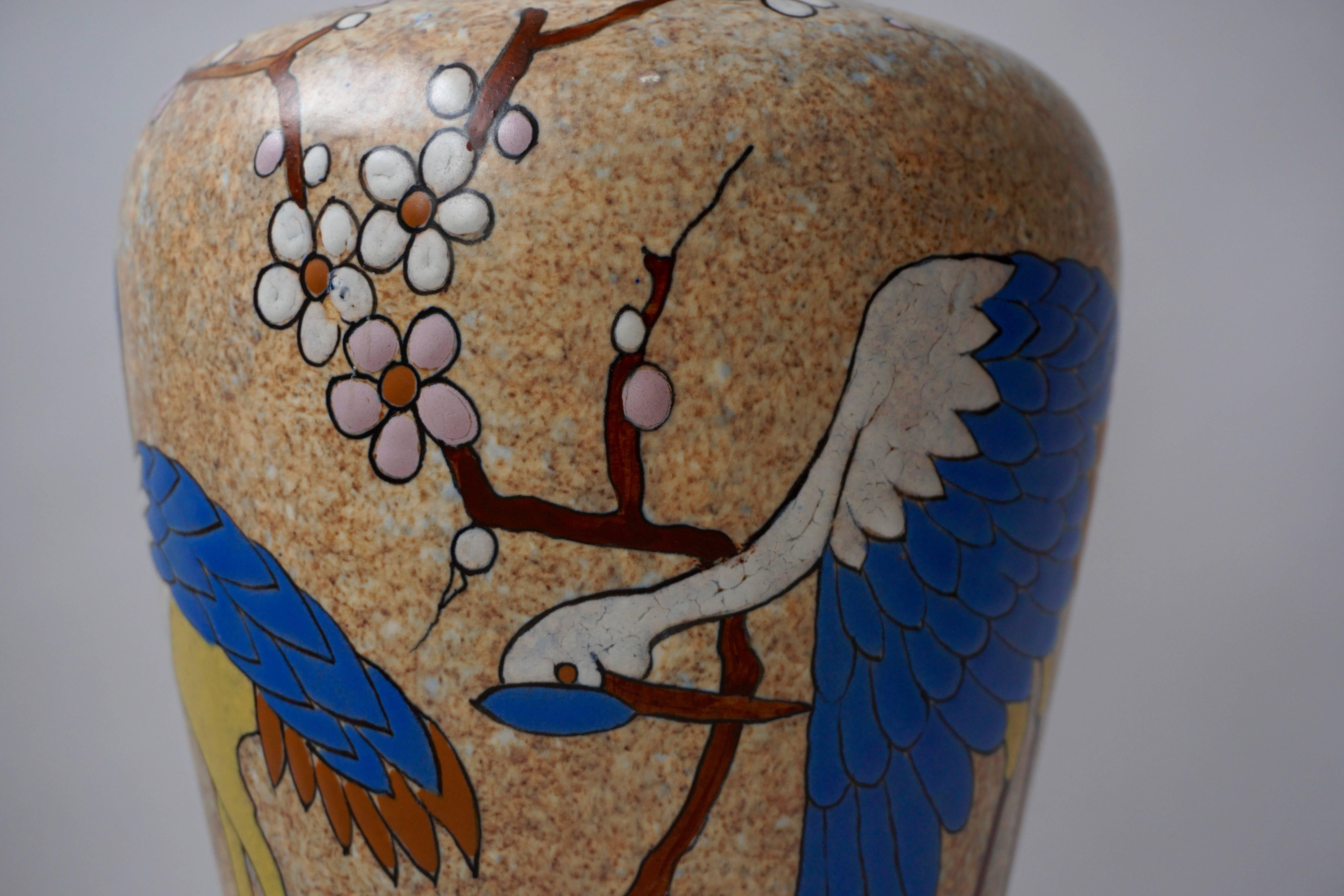 20th Century Ceramic Vase by A. Dubois