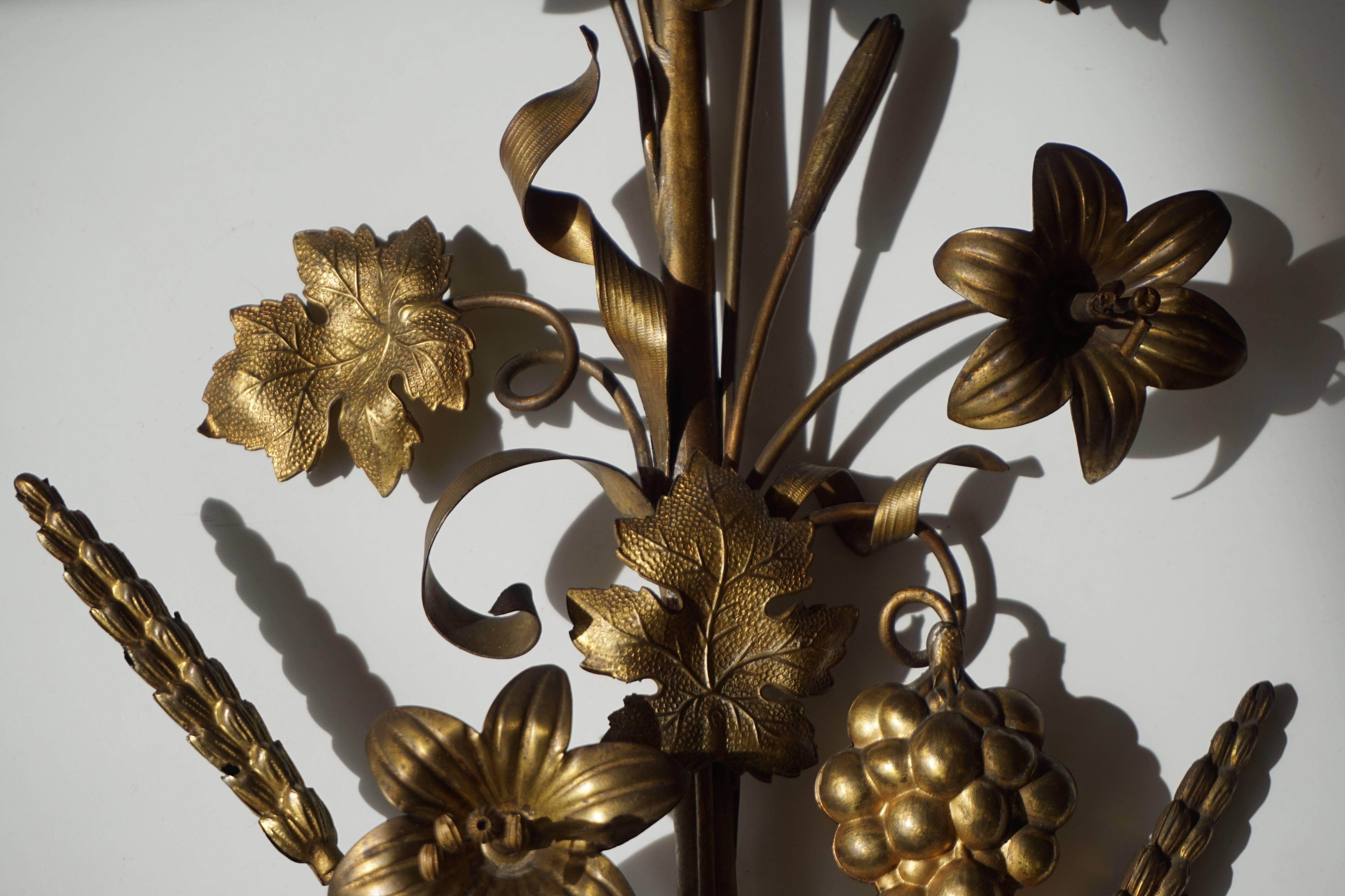 Brass Wall Sconces 1