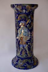 Column in Cobalt Blue Ceramic, 1950s
