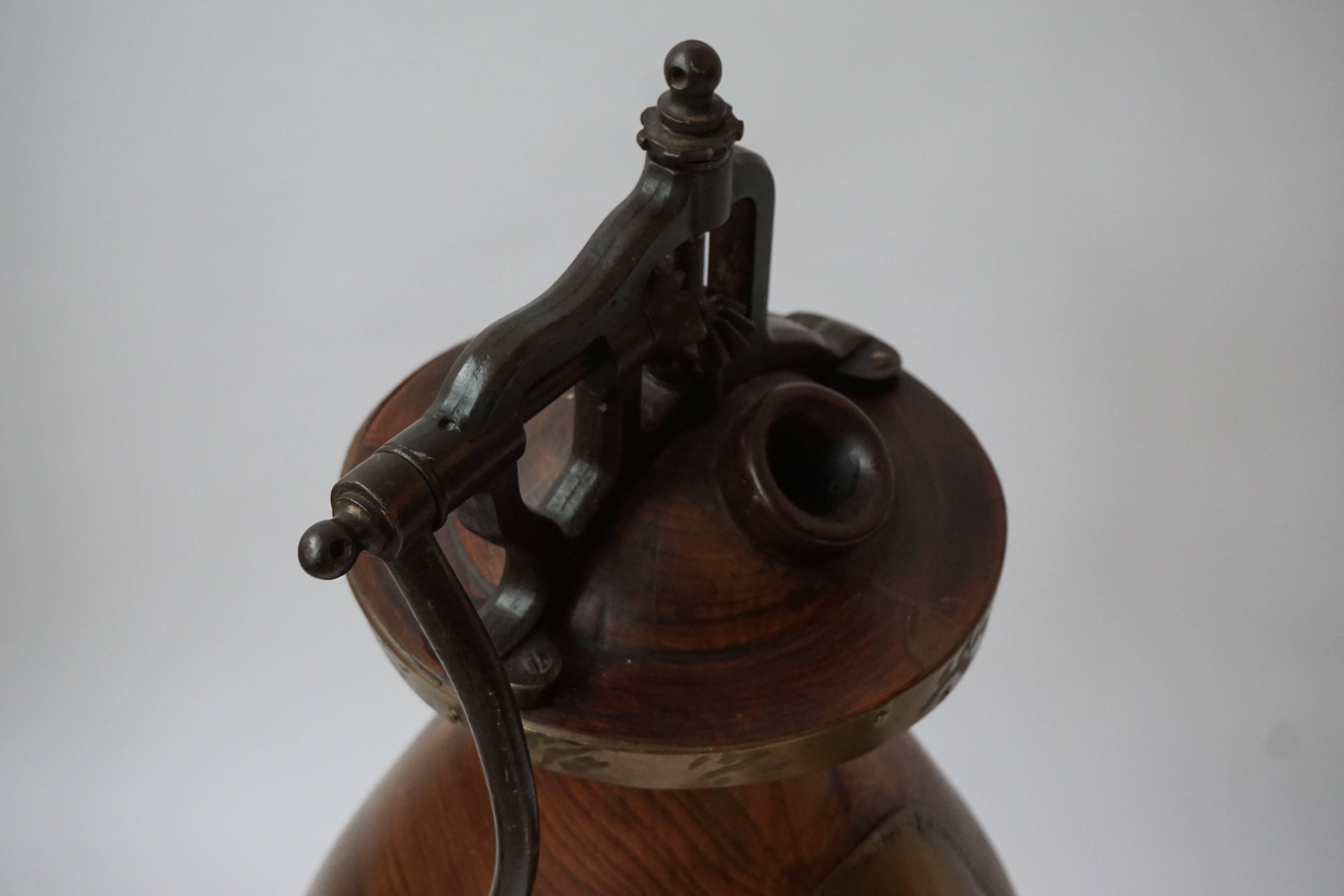 19th Century Beautiful Decorative Coffee Grinder