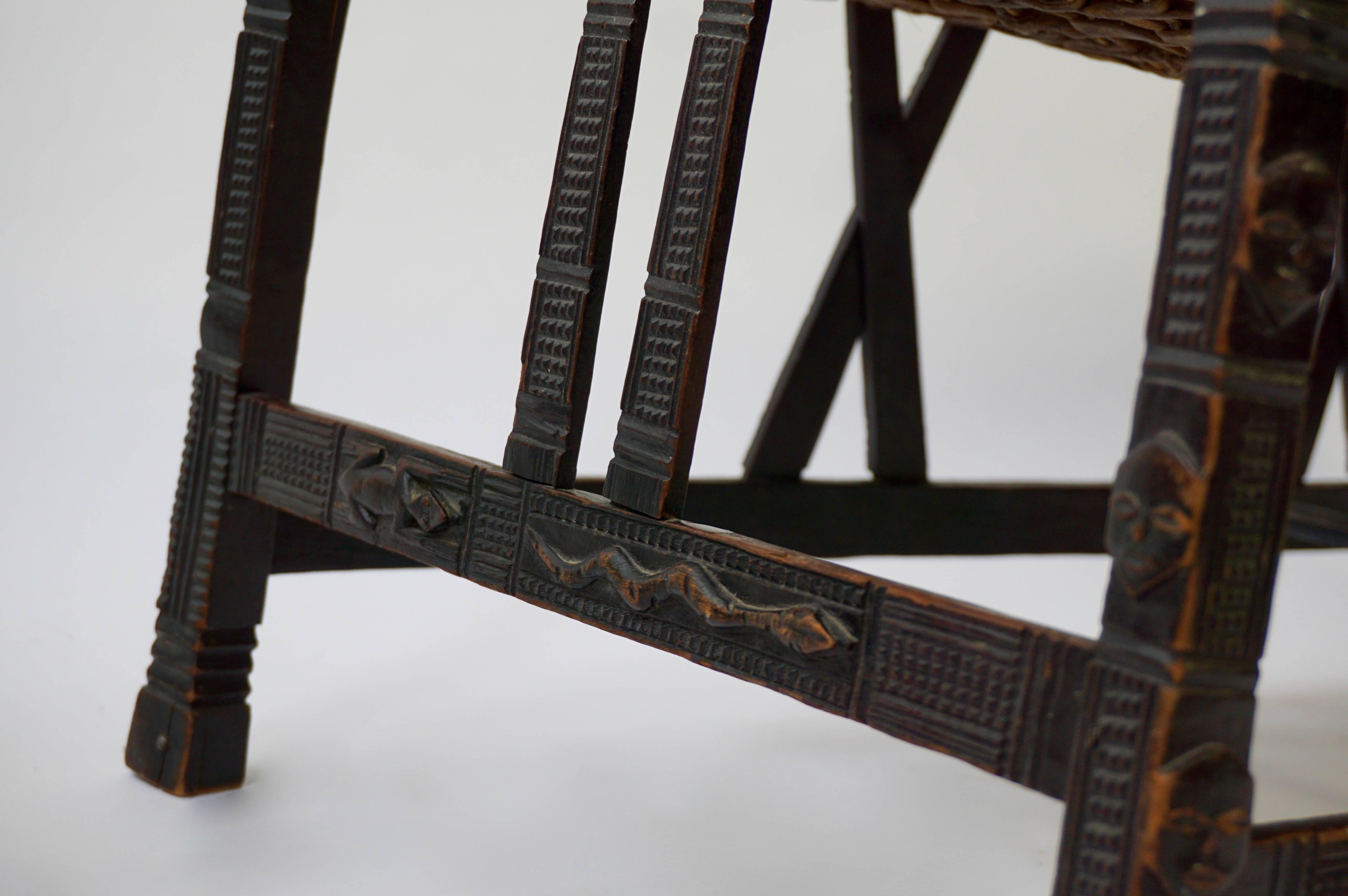 Hardwood Chokwe Bench, Angola, 19th Century In Good Condition For Sale In Antwerp, BE