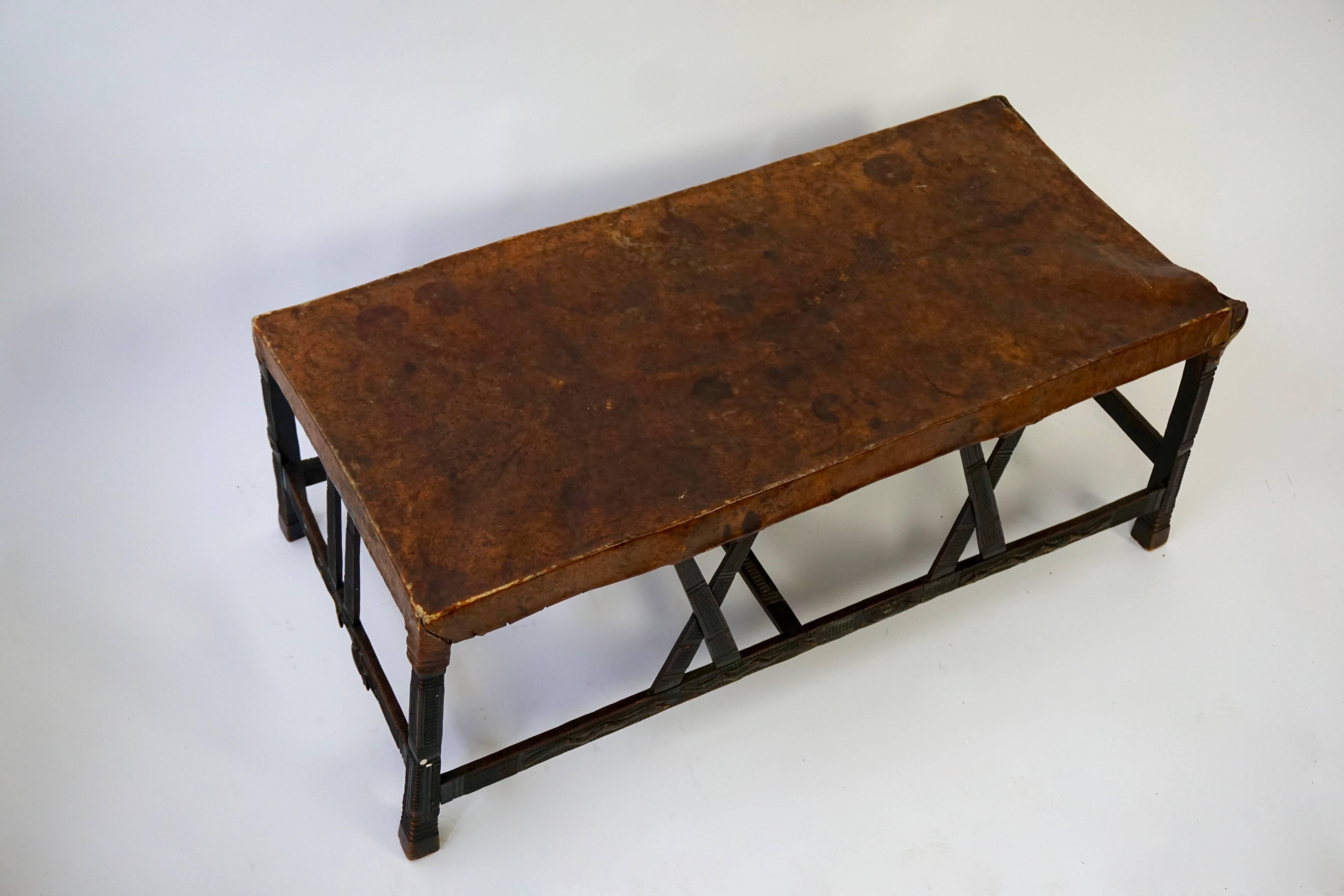 Tribal Hardwood Chokwe Bench, Angola, 19th Century For Sale