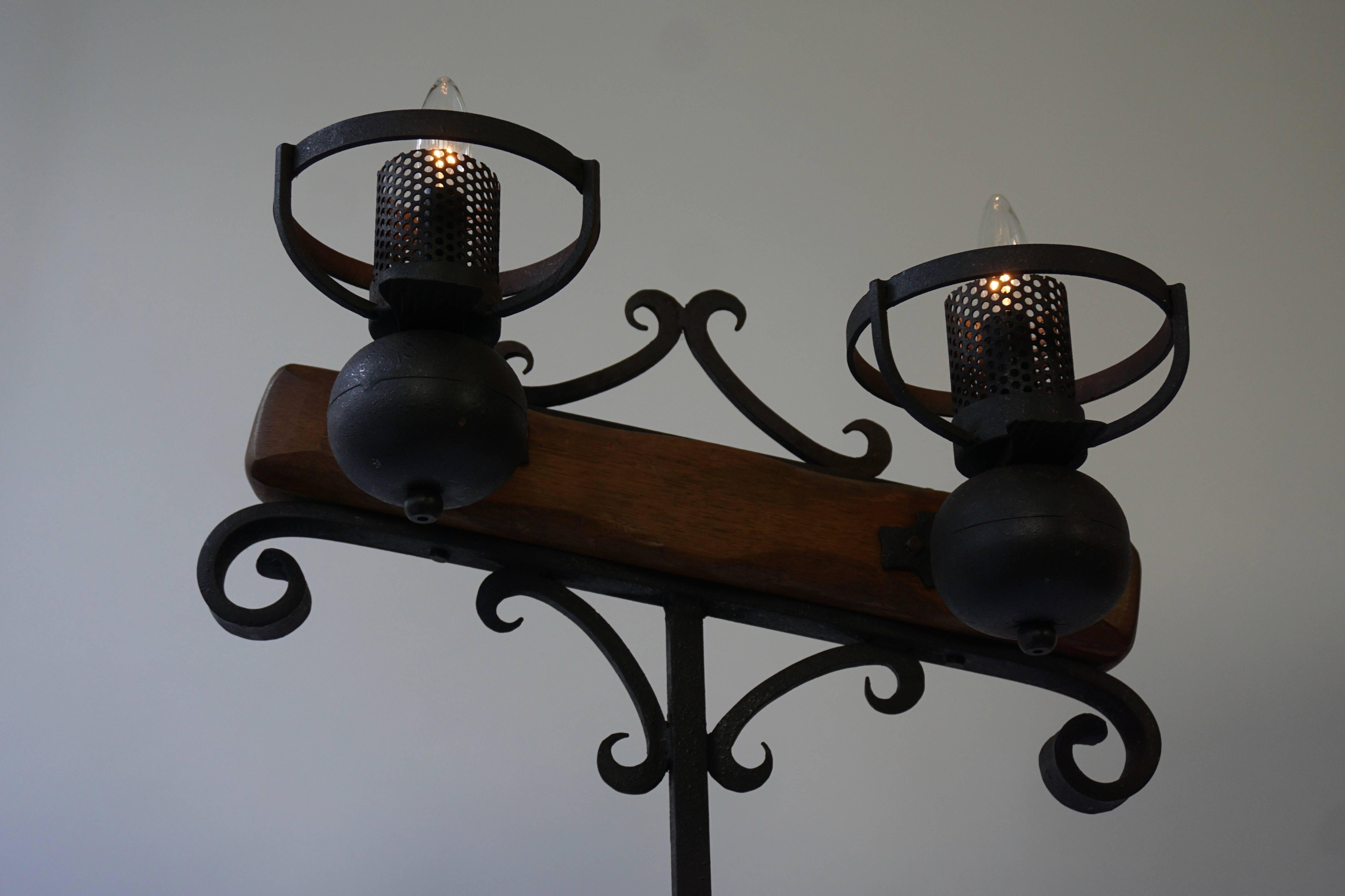 Wrought Iron Floor Lamp For Sale 1