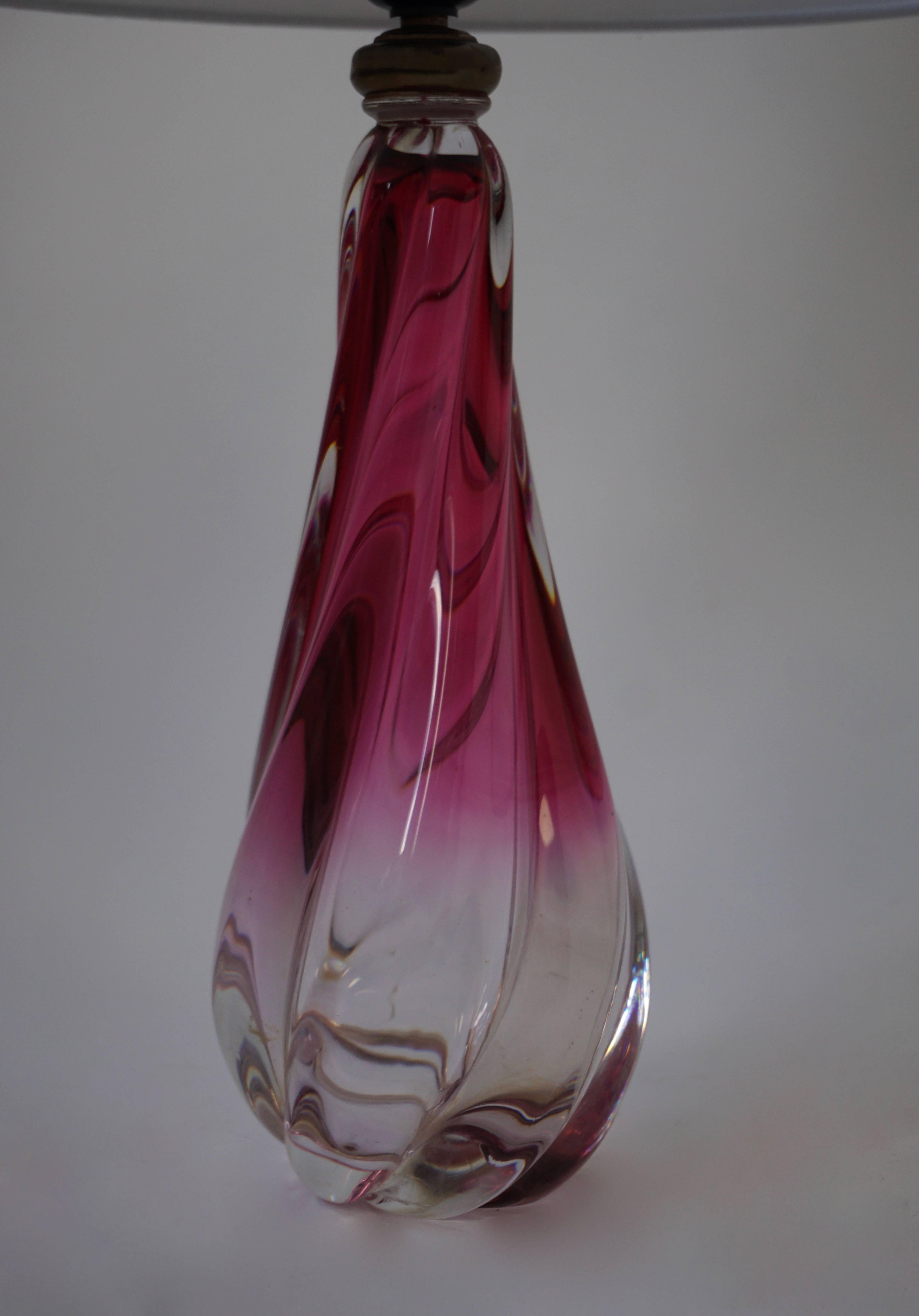 Mid-Century Modern Murano Glass Table Lamp