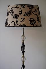 Italian Elegant Floor Lamp in Brass and Glass