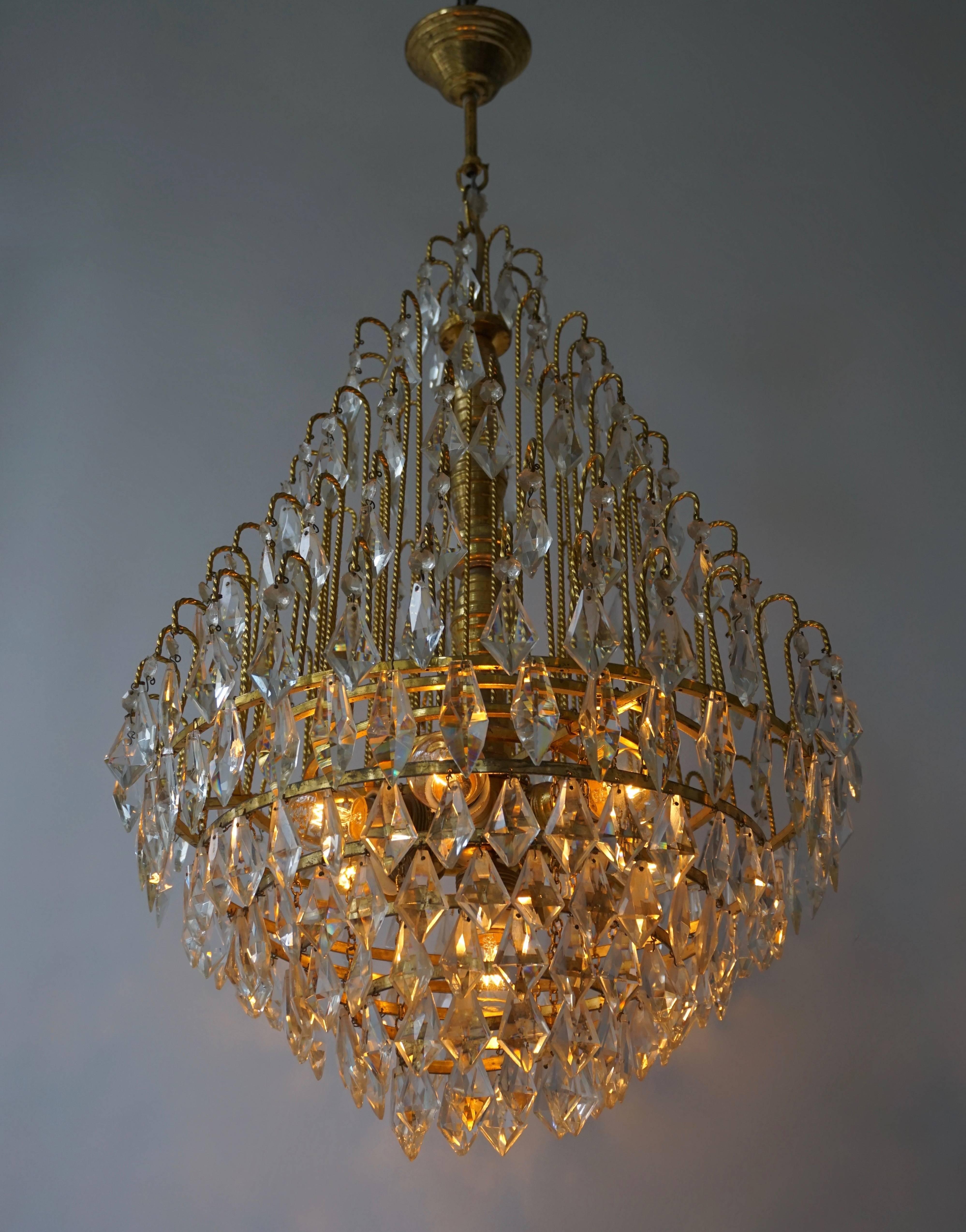 elegant brass chandelier