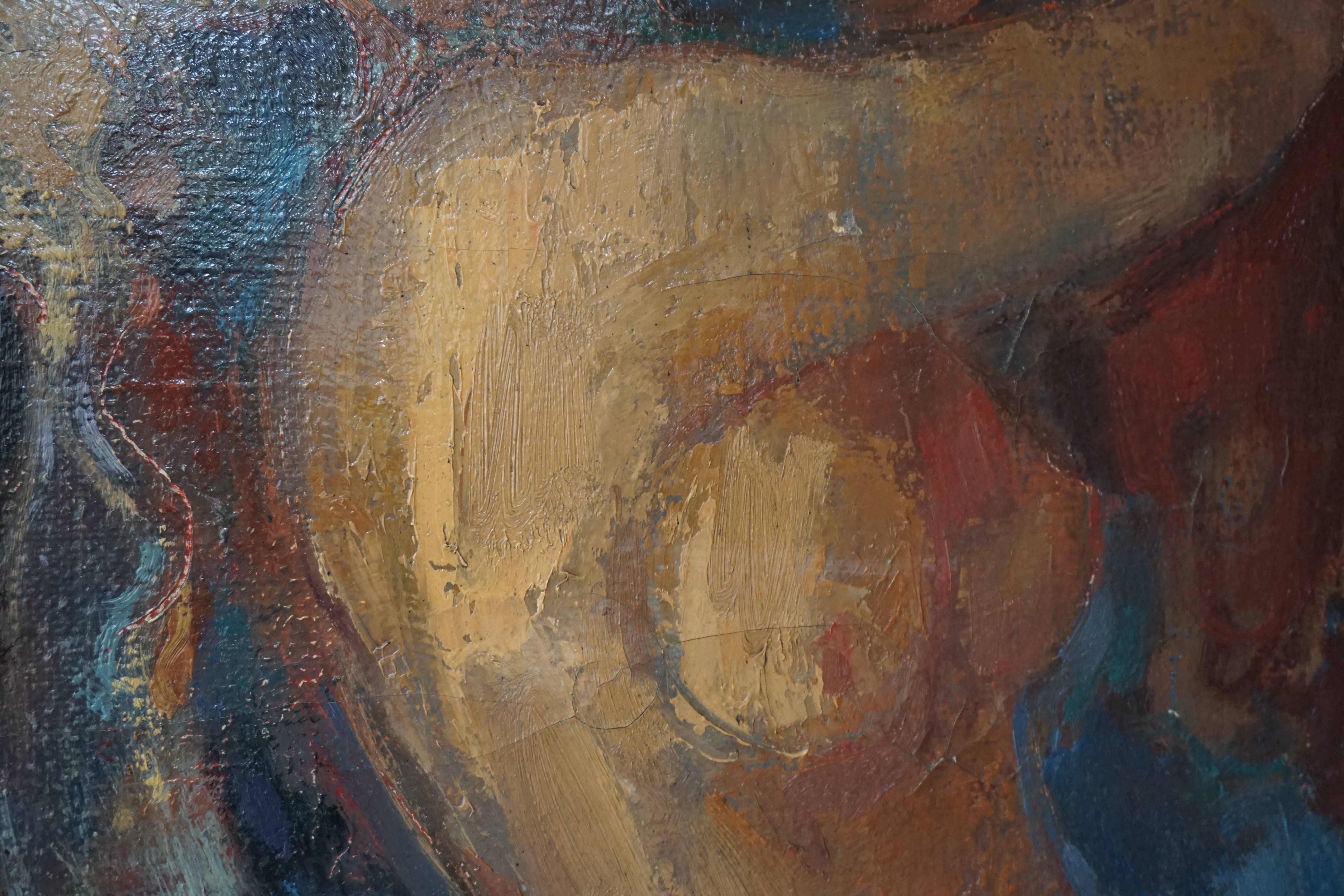 Toile Peinture à l'huile sur toile, 1968, J Mijsbergen en vente
