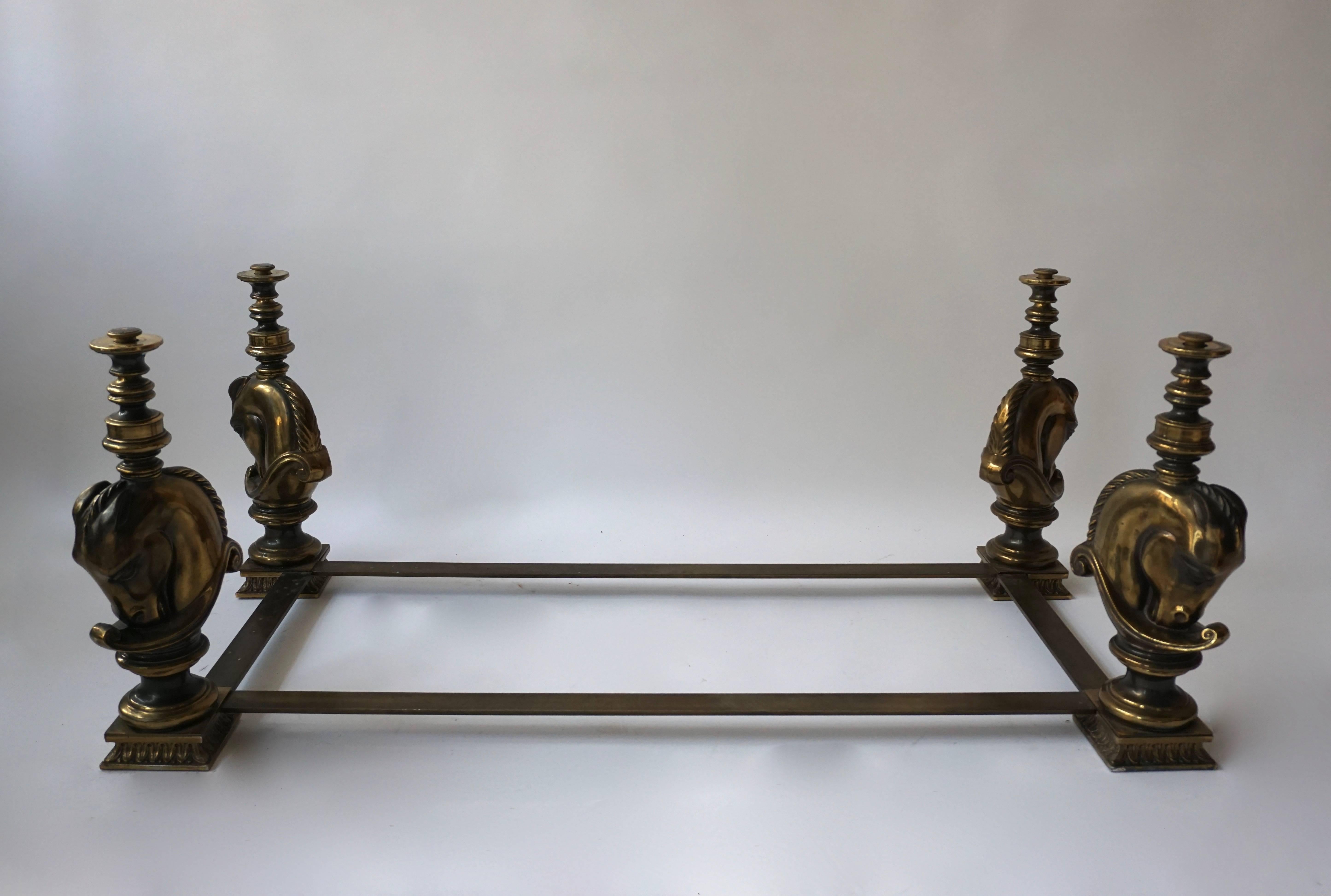 brass coffee table base only
