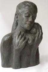 Sculpture of a Mother with Baby