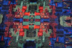 Ritva Puolita Gilde Muster edition, abstract pure wool carpet ca 1965
