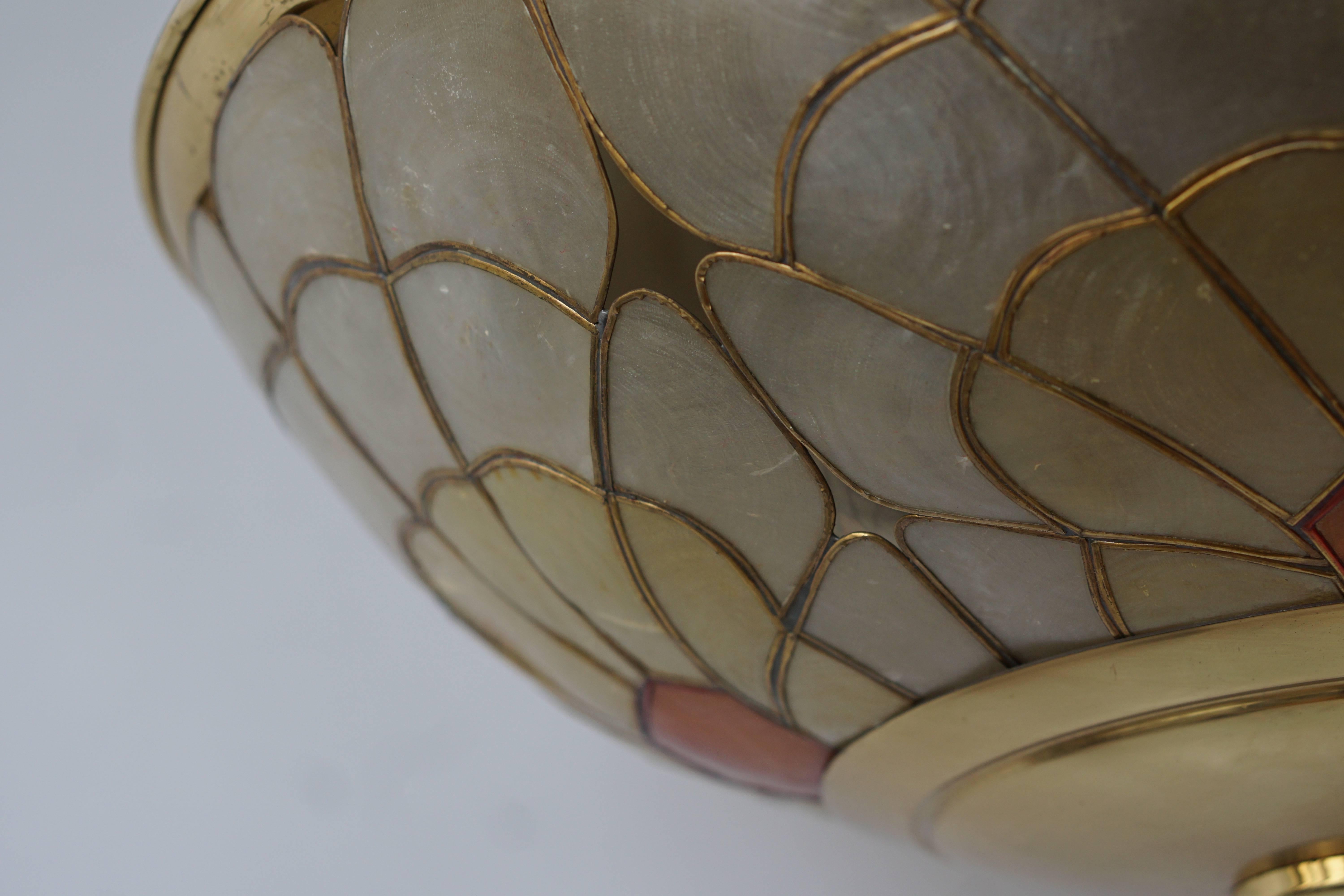 Brass Flush Mount or Wall Sconce In Good Condition In Antwerp, BE