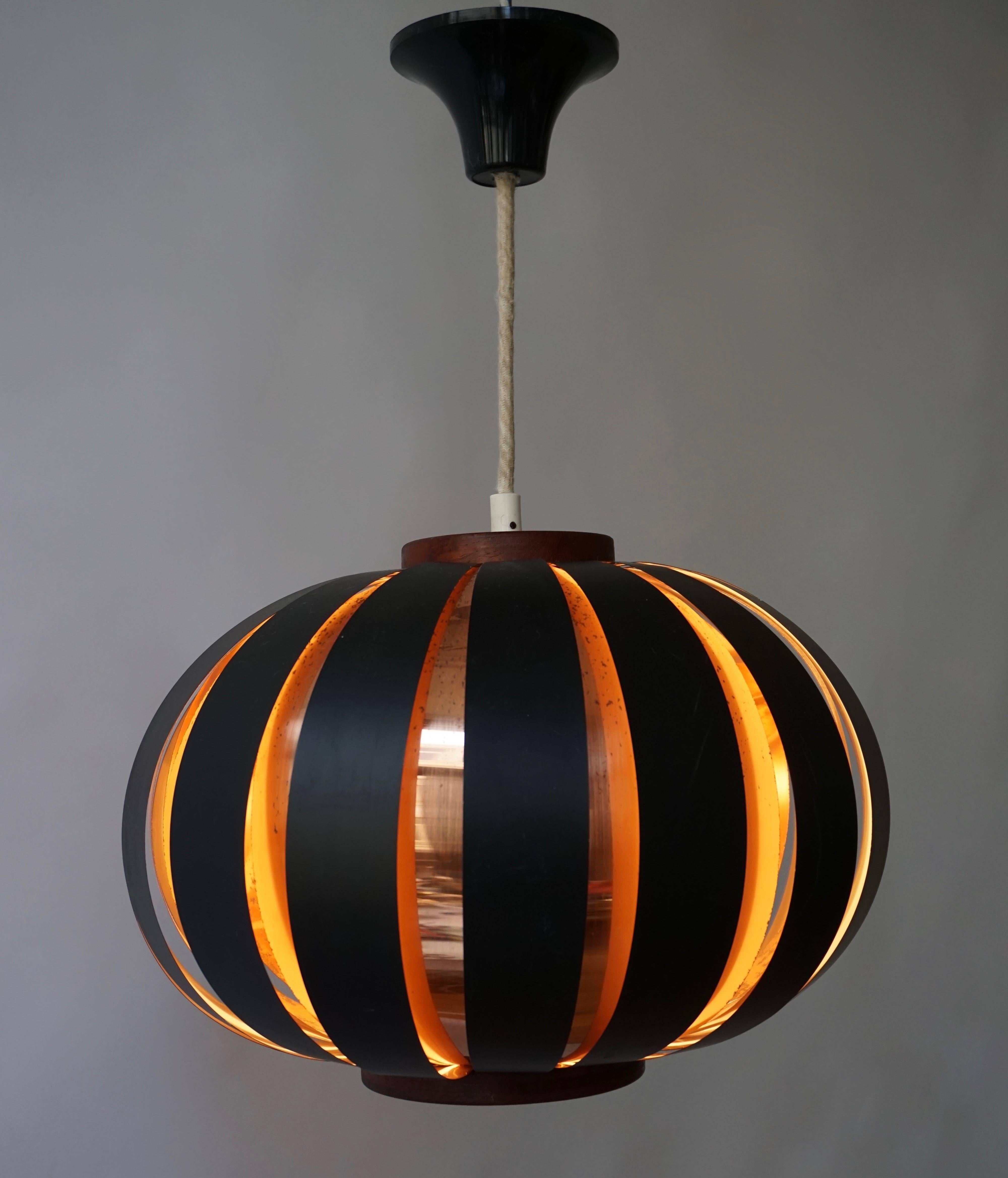 Mid-Century Modern Copper Pendant Light