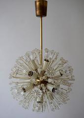 Fabuleux lustre Sputnik d'Emil Stejnar, boule de neige, orbit, Autriche, Rubert N