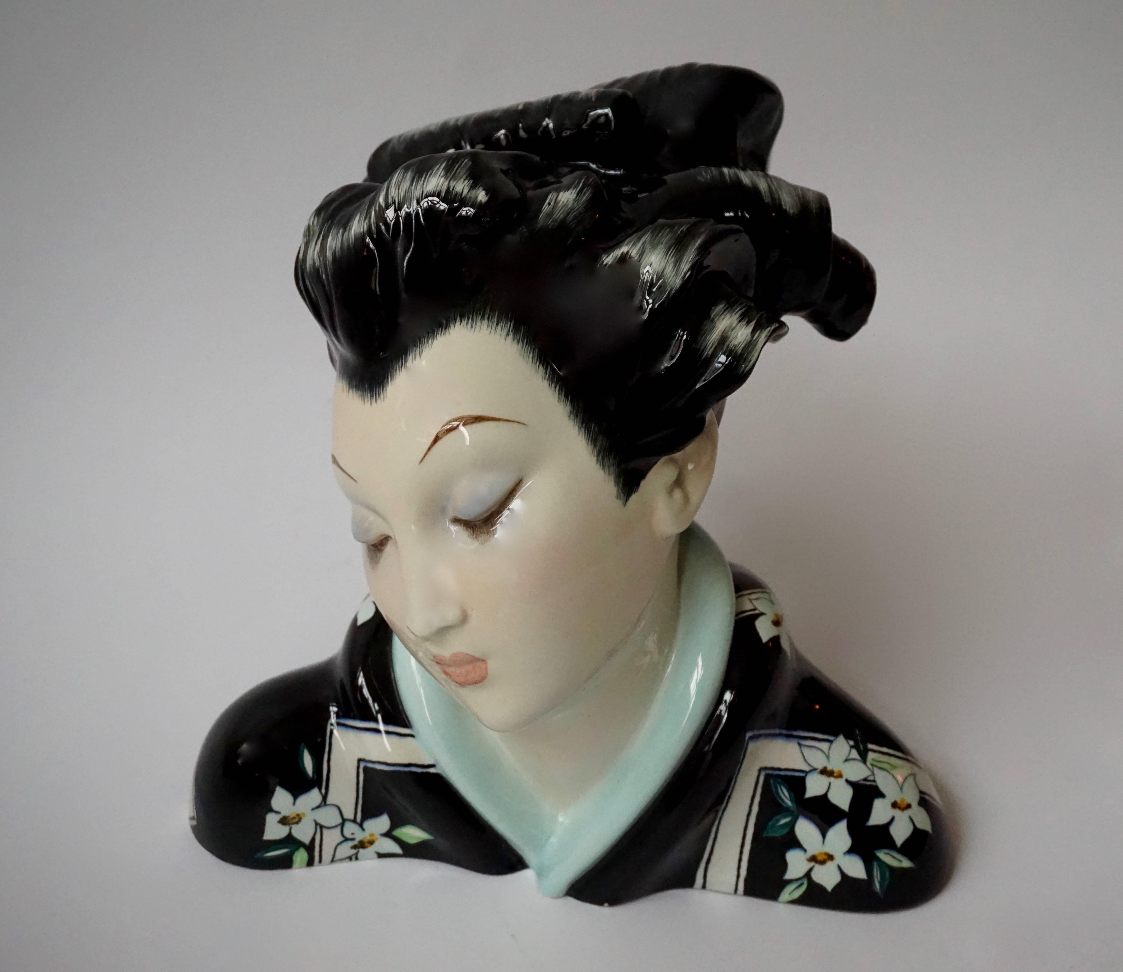 geisha porcelain figurine