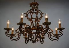 Karge Gilt Metal Chandelier