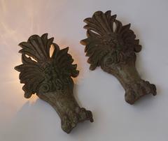 Pair of Wall Lights with Lion Claws