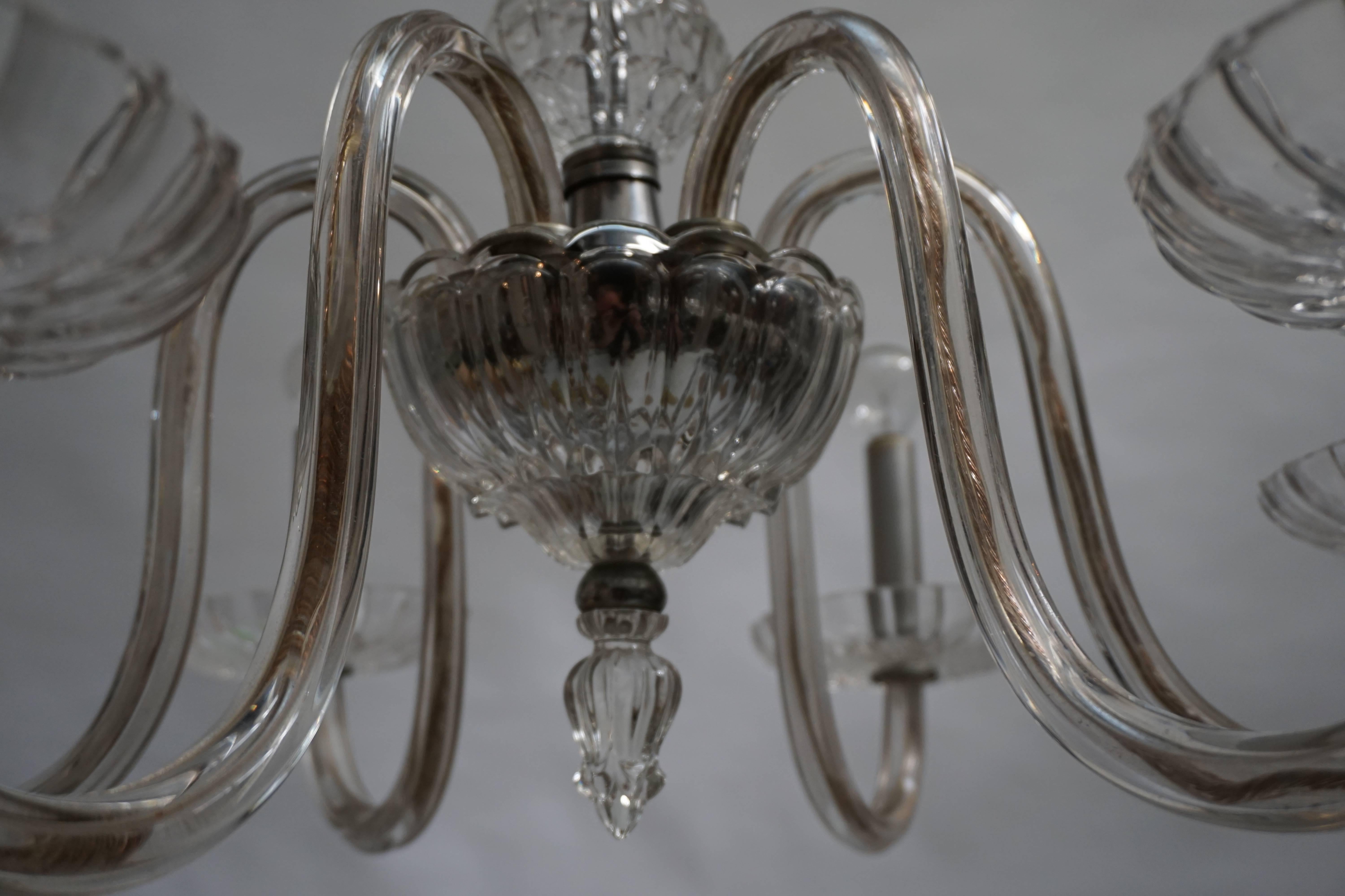 20th Century Venetian Glass Chandelier