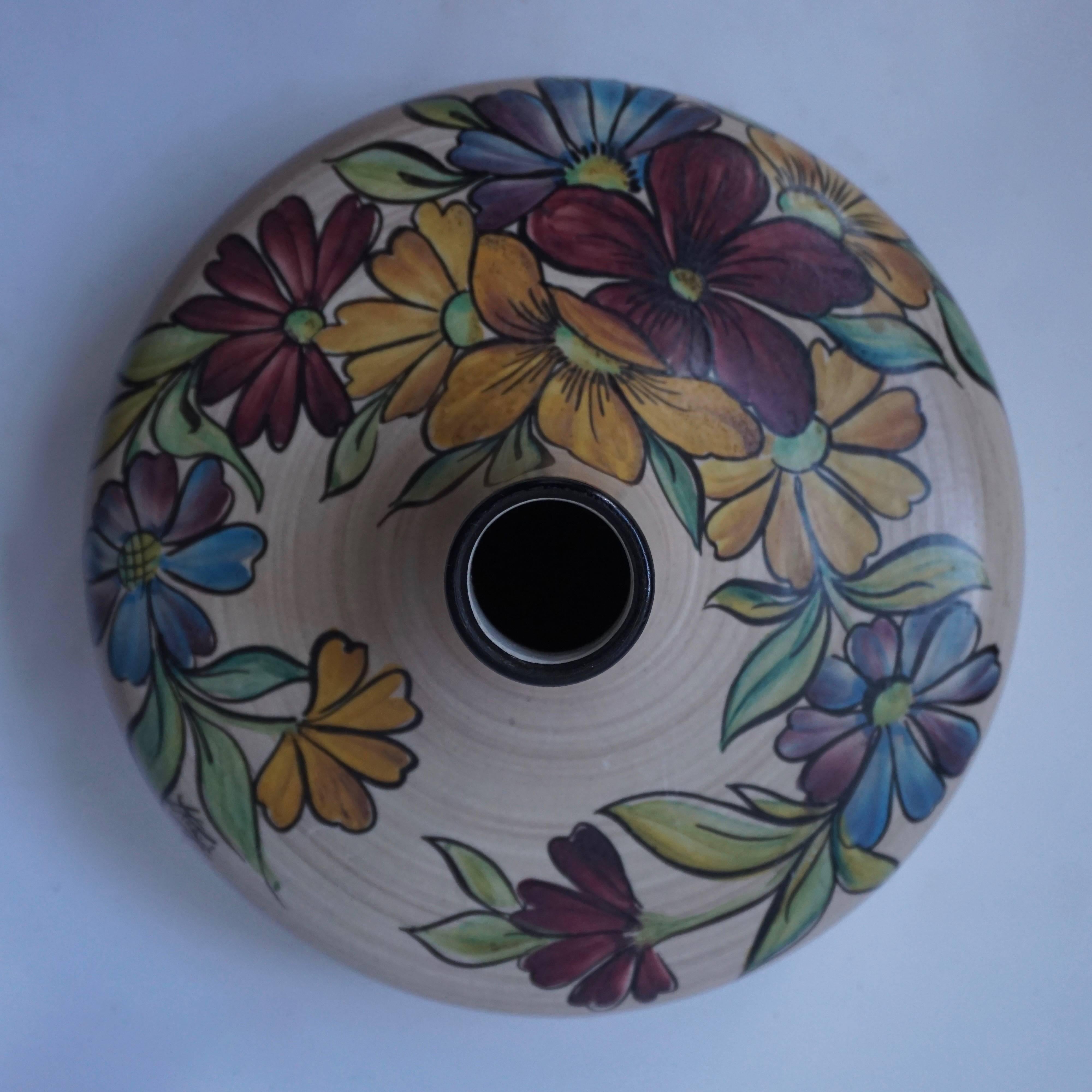 European Ceramic Vase For Sale