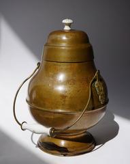 Antique Stylish Copper and Brass Coal Kettle, Fire Extinguisher Fire Place Decor