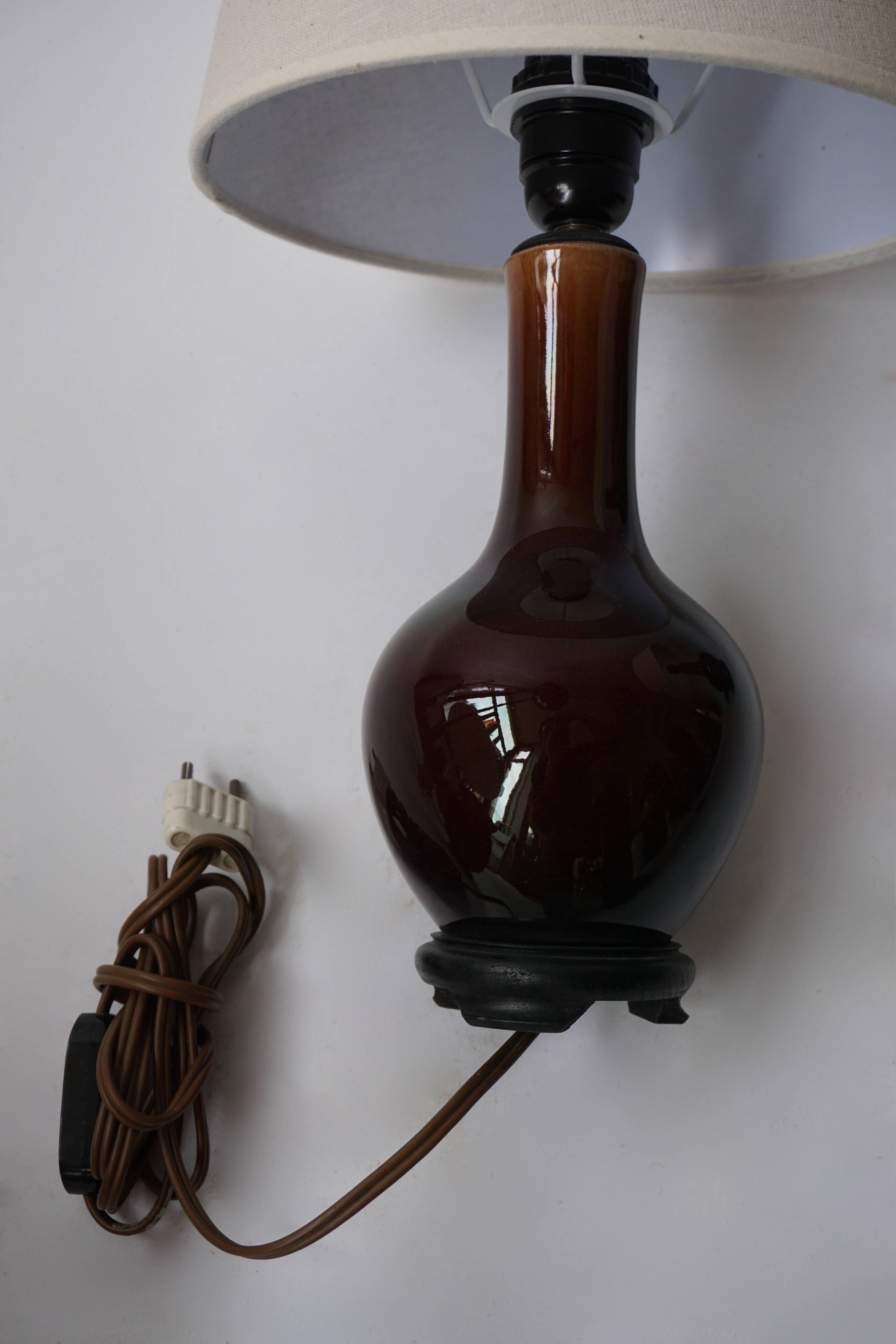Mid-Century Modern Pair of Ceramic Table Lamps