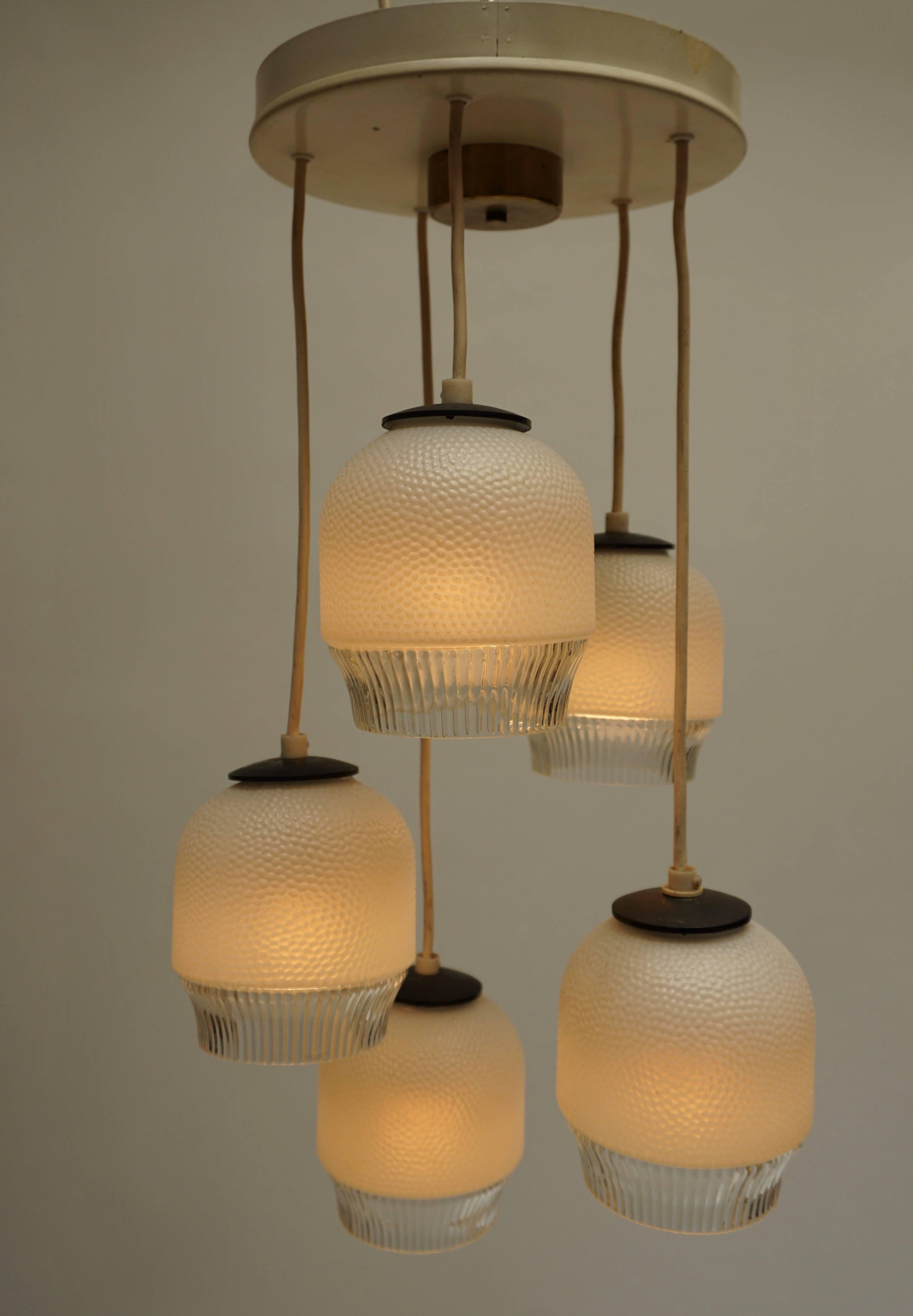 Mid-Century Modern Murano Glass Pendant Light