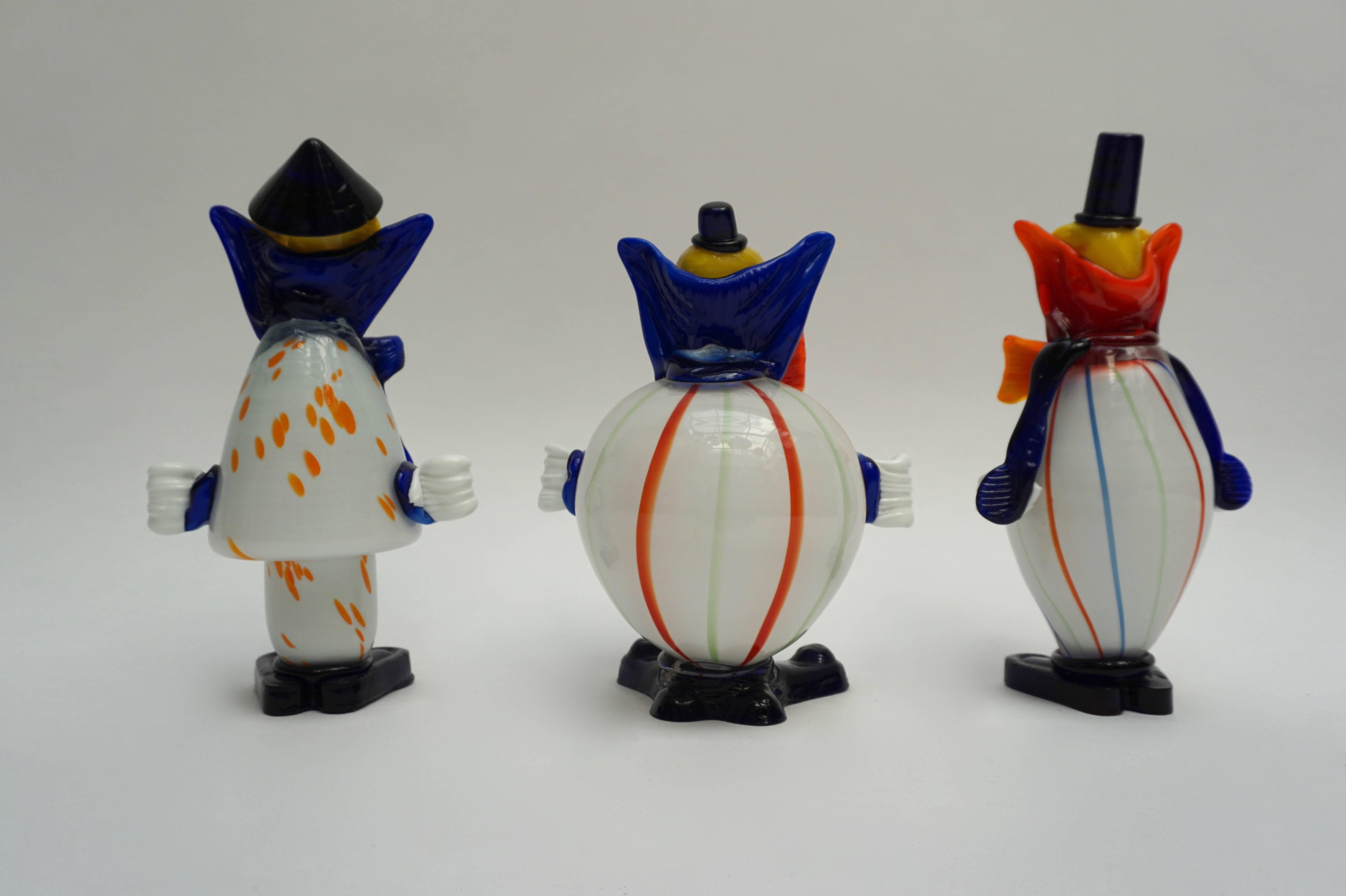 murano glass clowns value