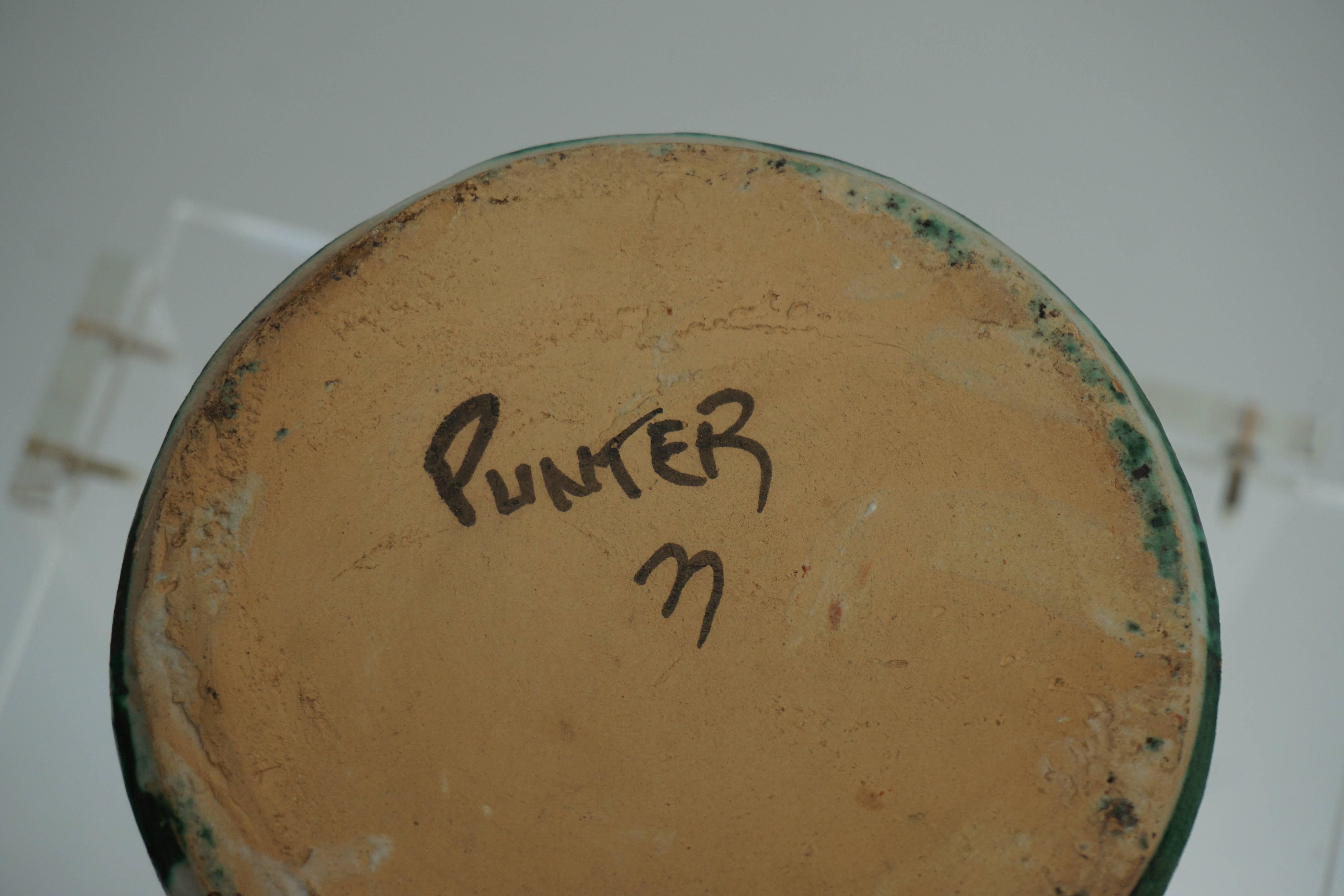 20th Century Spanish Ceramic Pitcher, Signed by Domingo Punter