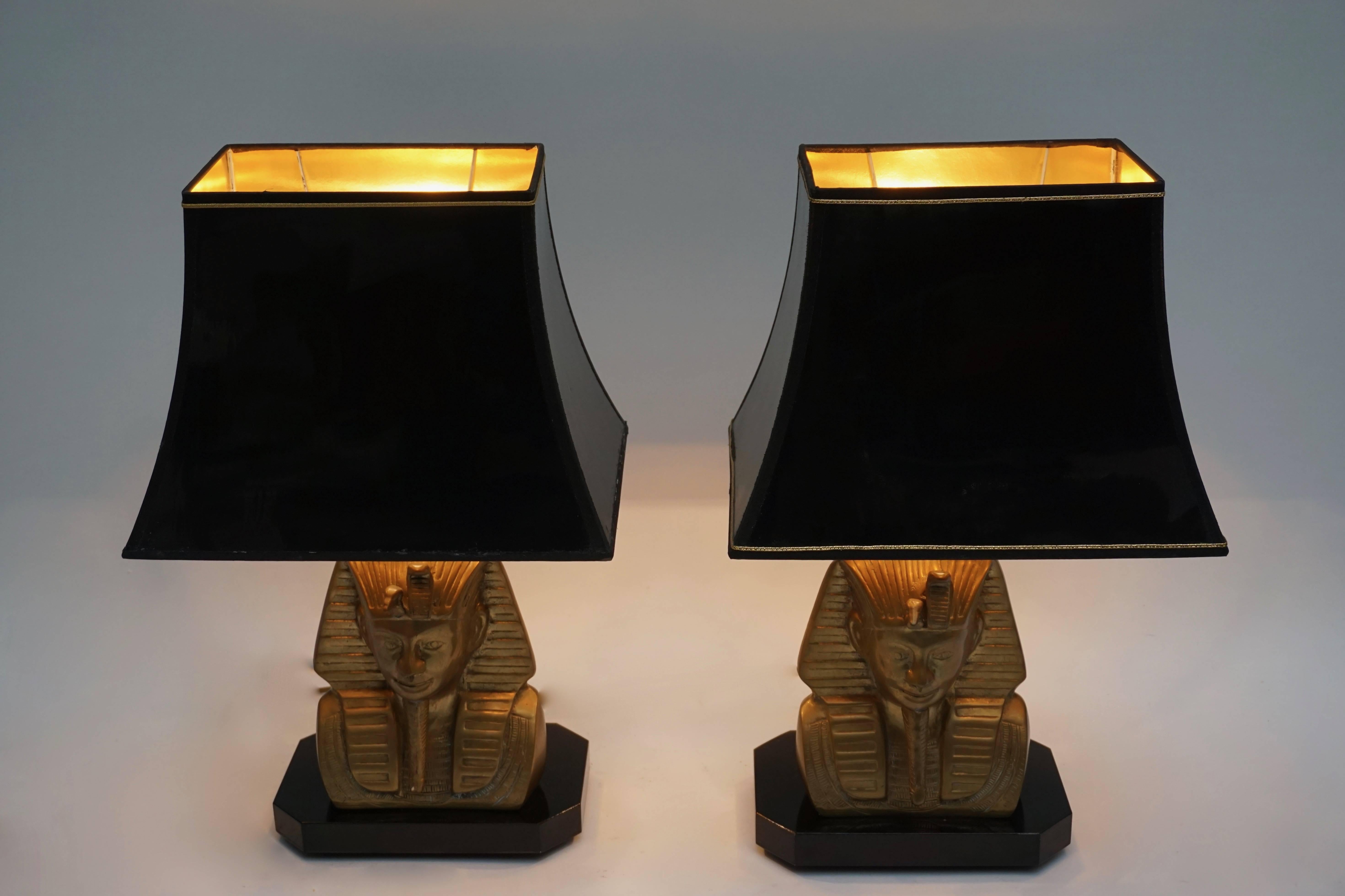 20th Century  Brass Table Lamps