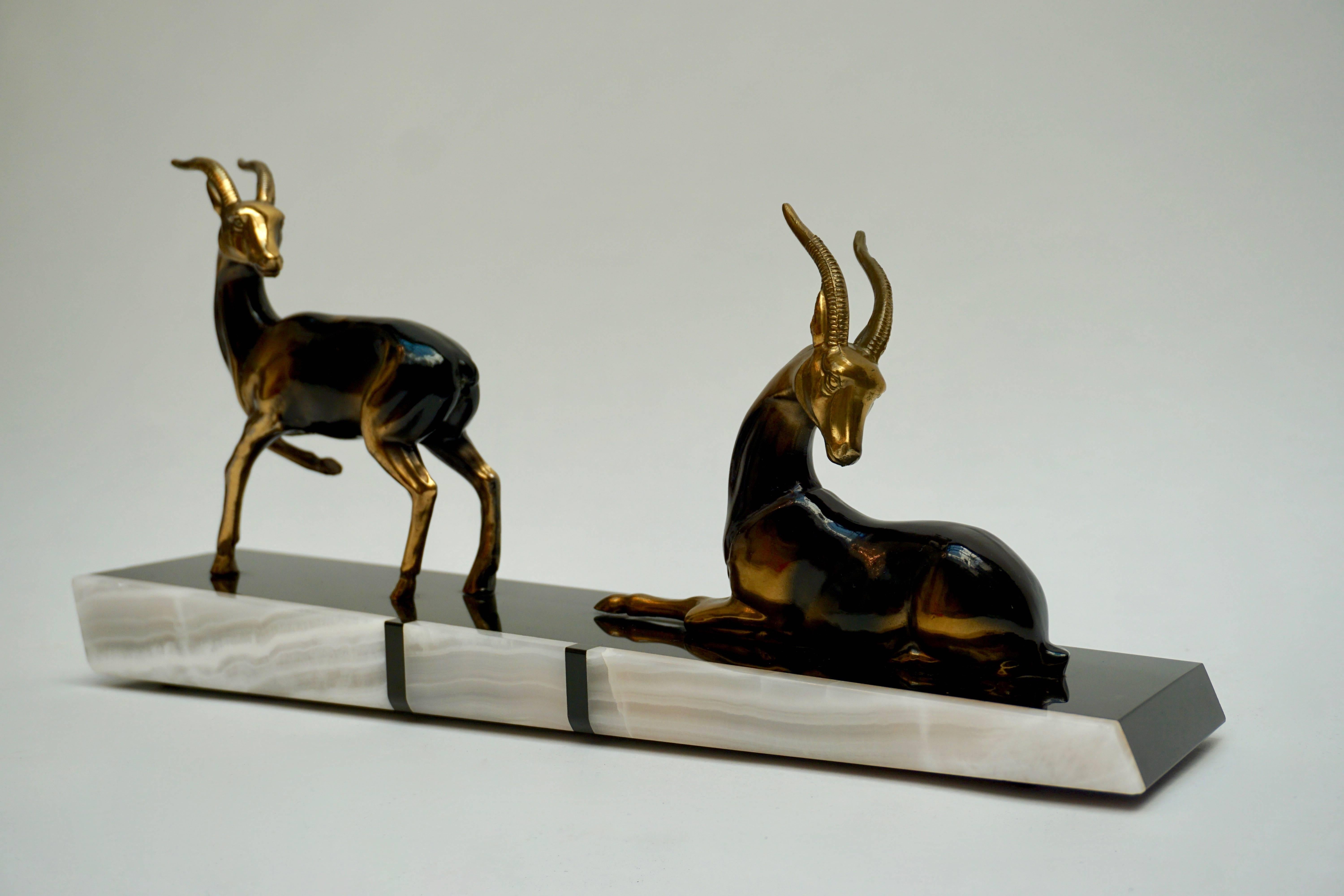 art deco animal sculpture