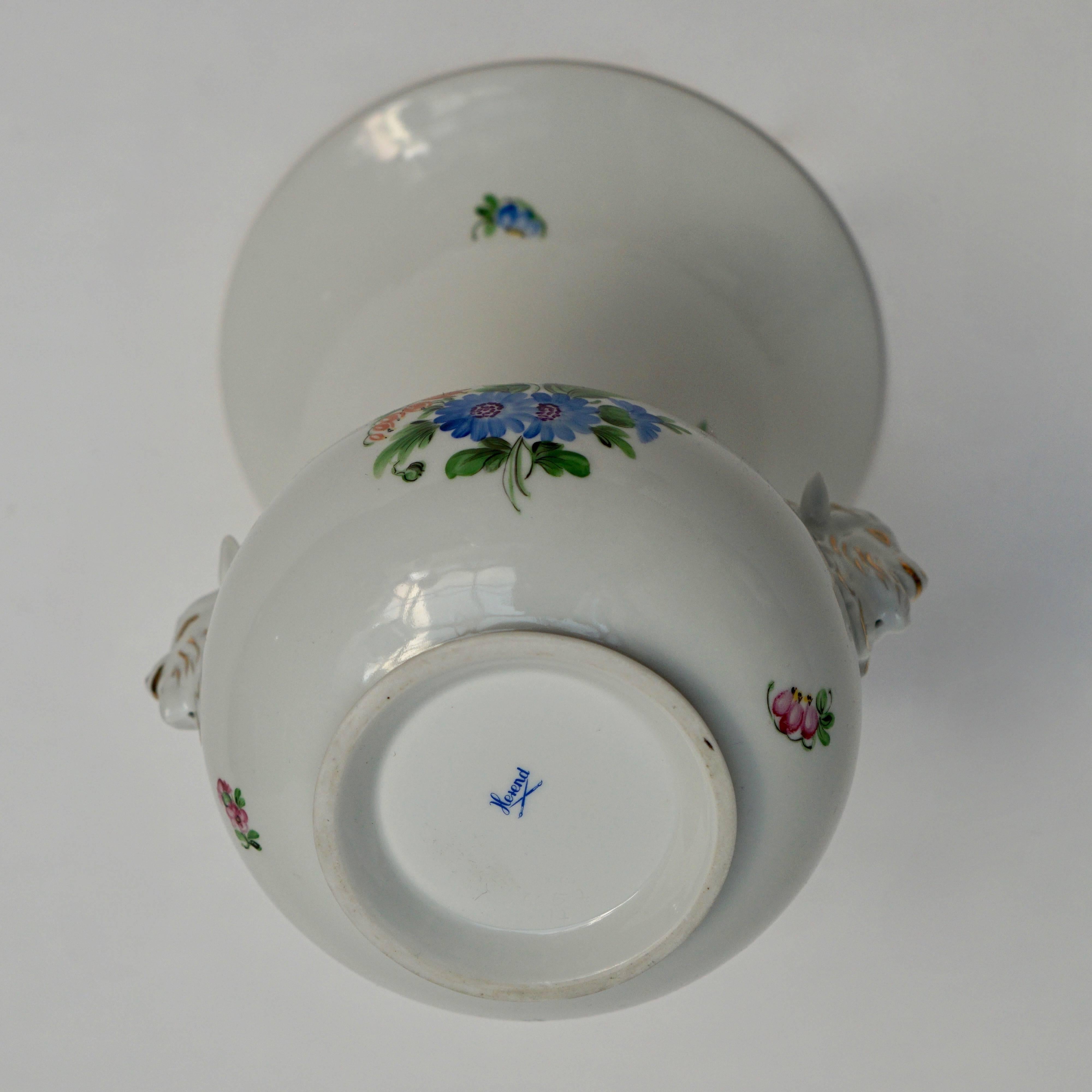 Vase en porcelaine Herend Rothschild Oiseaux en vente 1