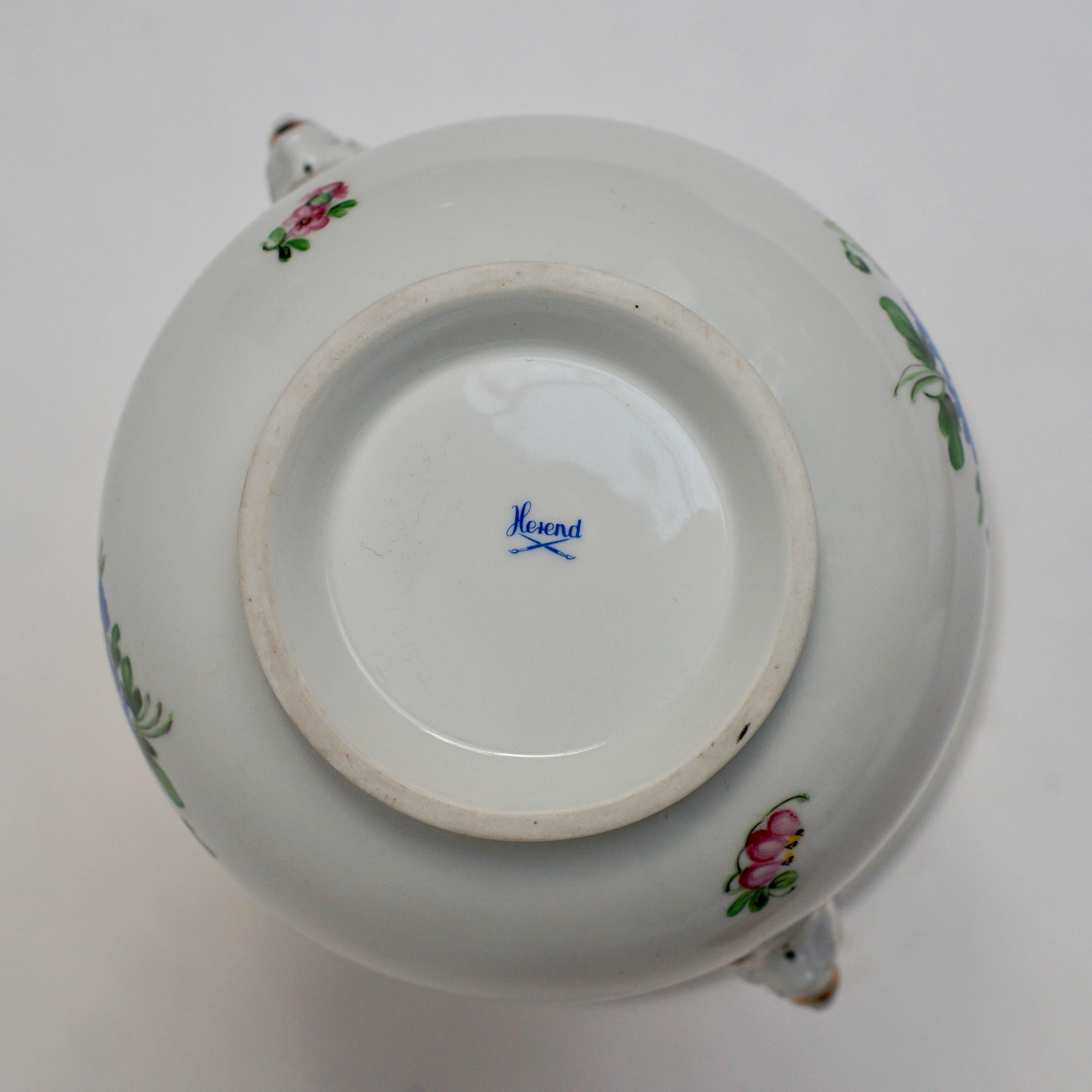Hungarian Herend Rothschild Birds Porcelain Vase For Sale