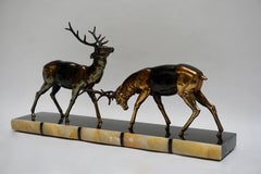 Art Deco Deer Sculpture