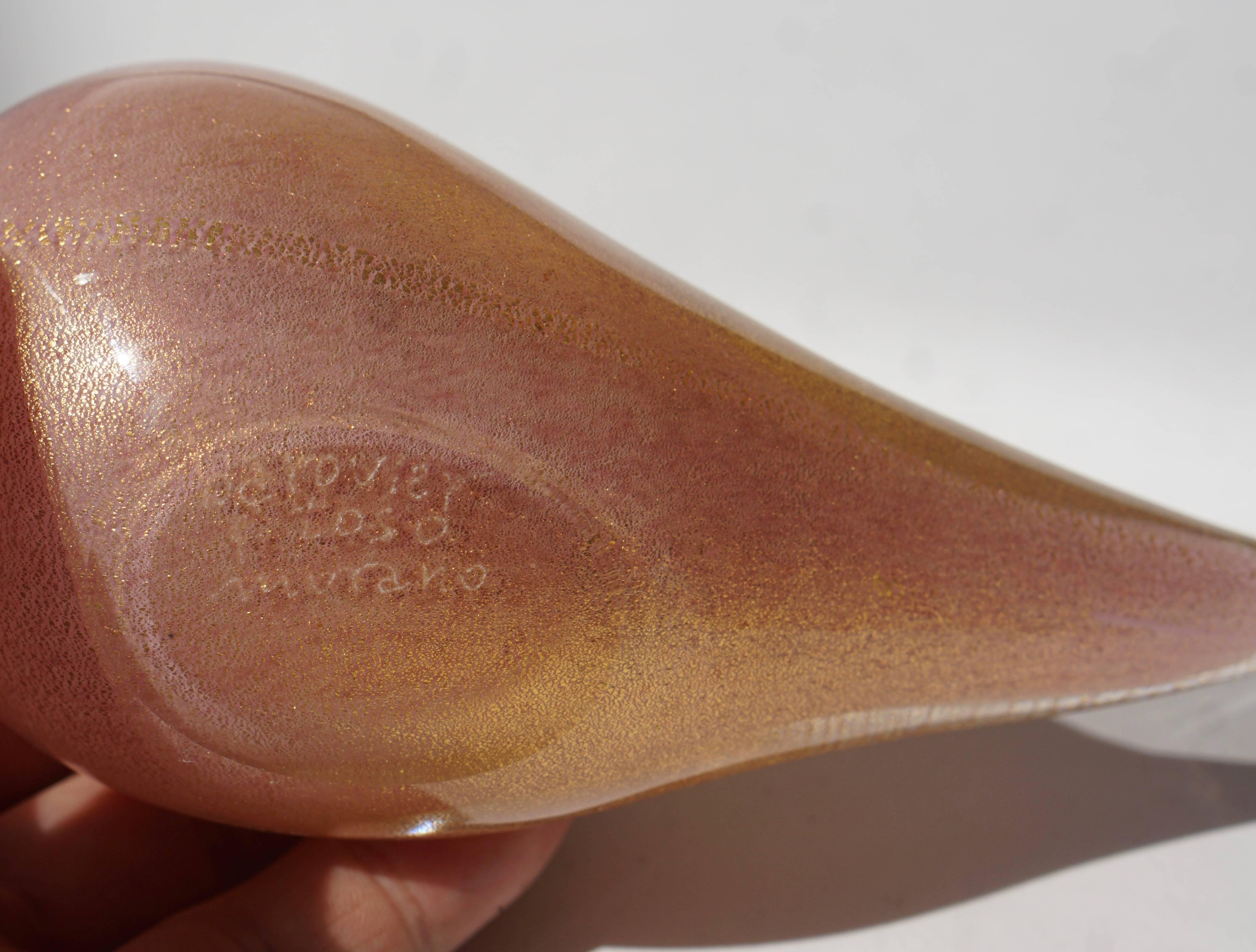 Italienische Taube aus Muranoglas, signiert von Barovier und Toso im Angebot 2