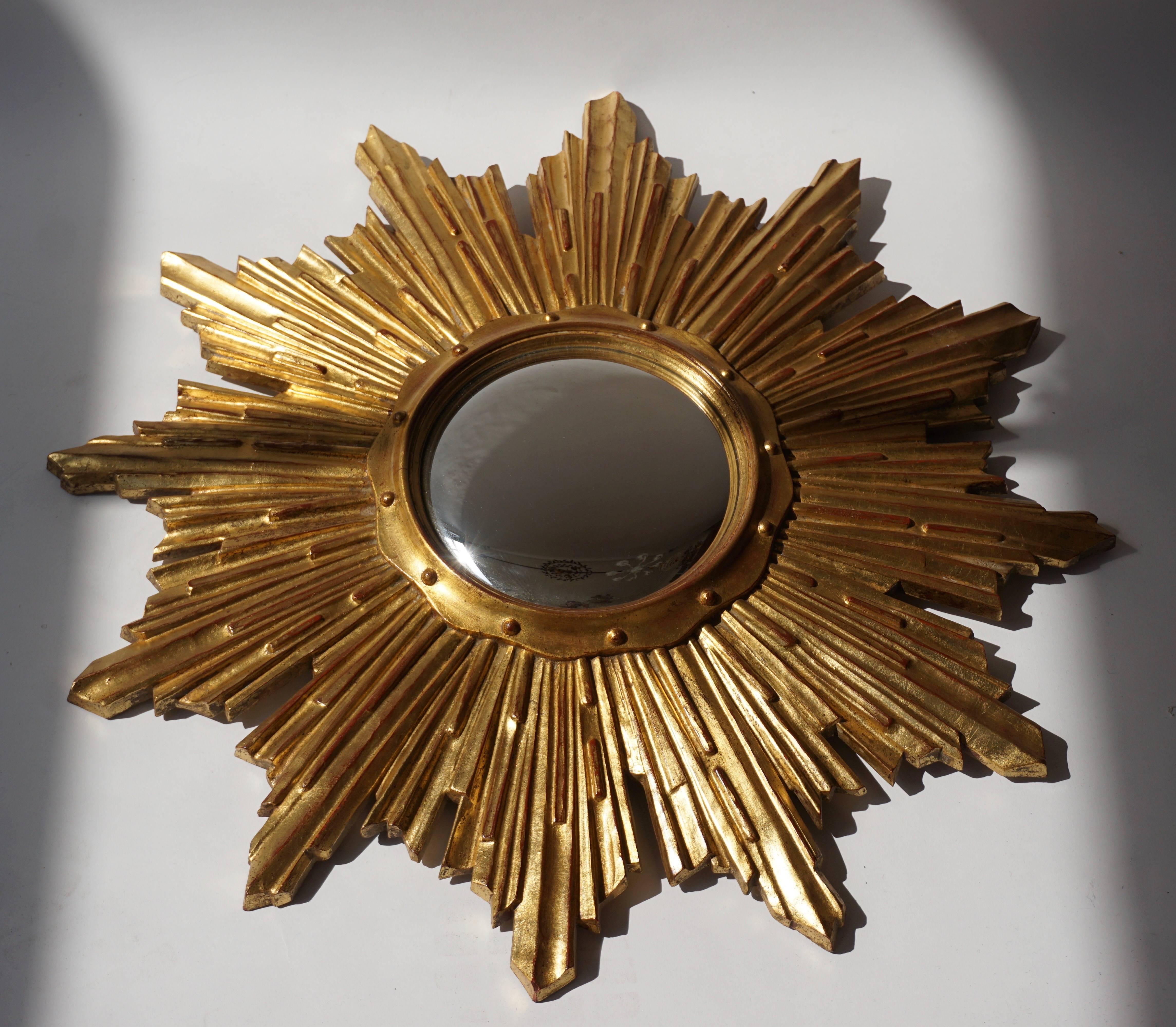 Mid-Century Modern Sunburst Mirror