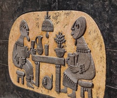 Ceramic Mural Wall Art by Marie Henriette Bataiile