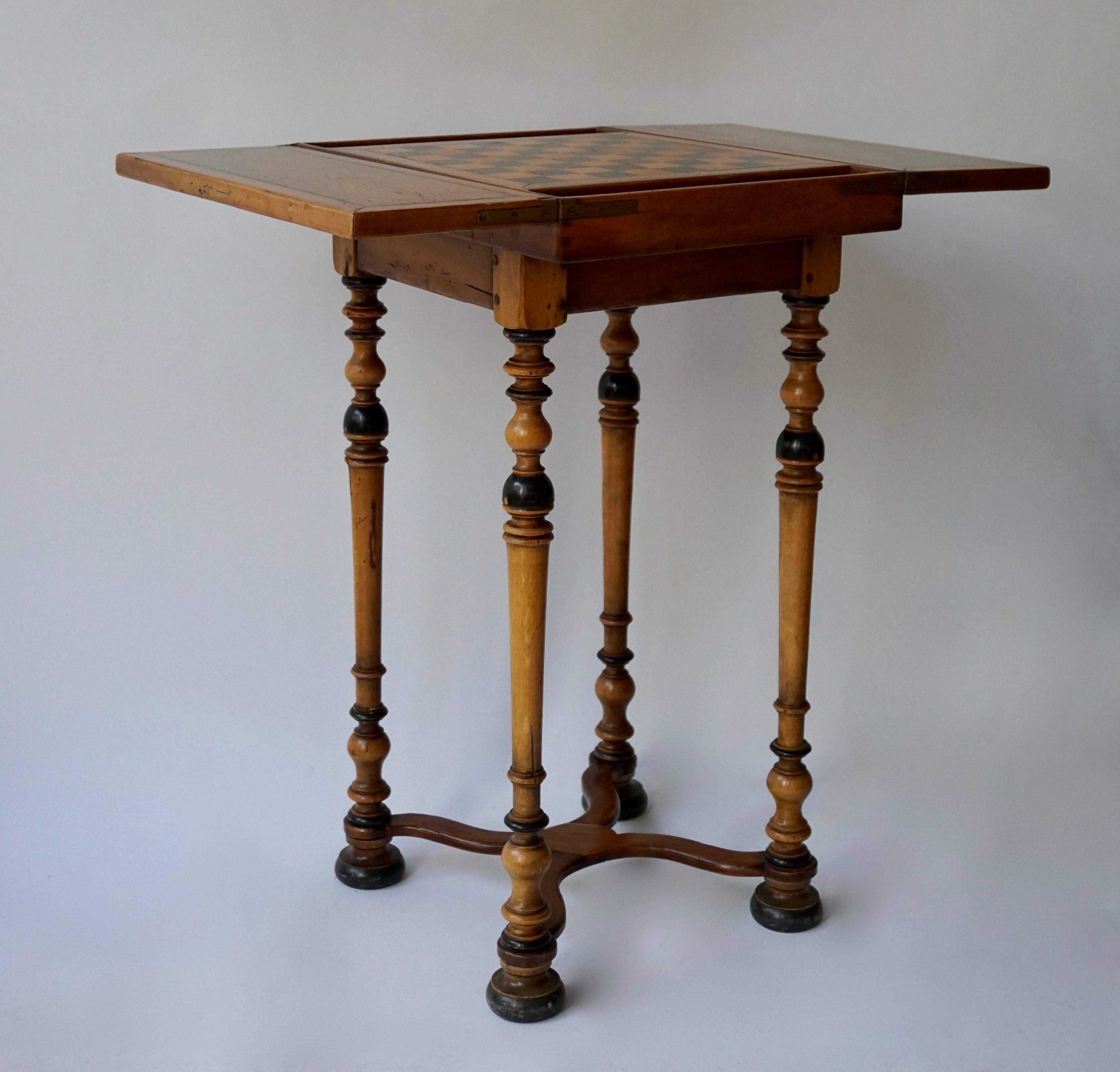 antique chess table and chairs