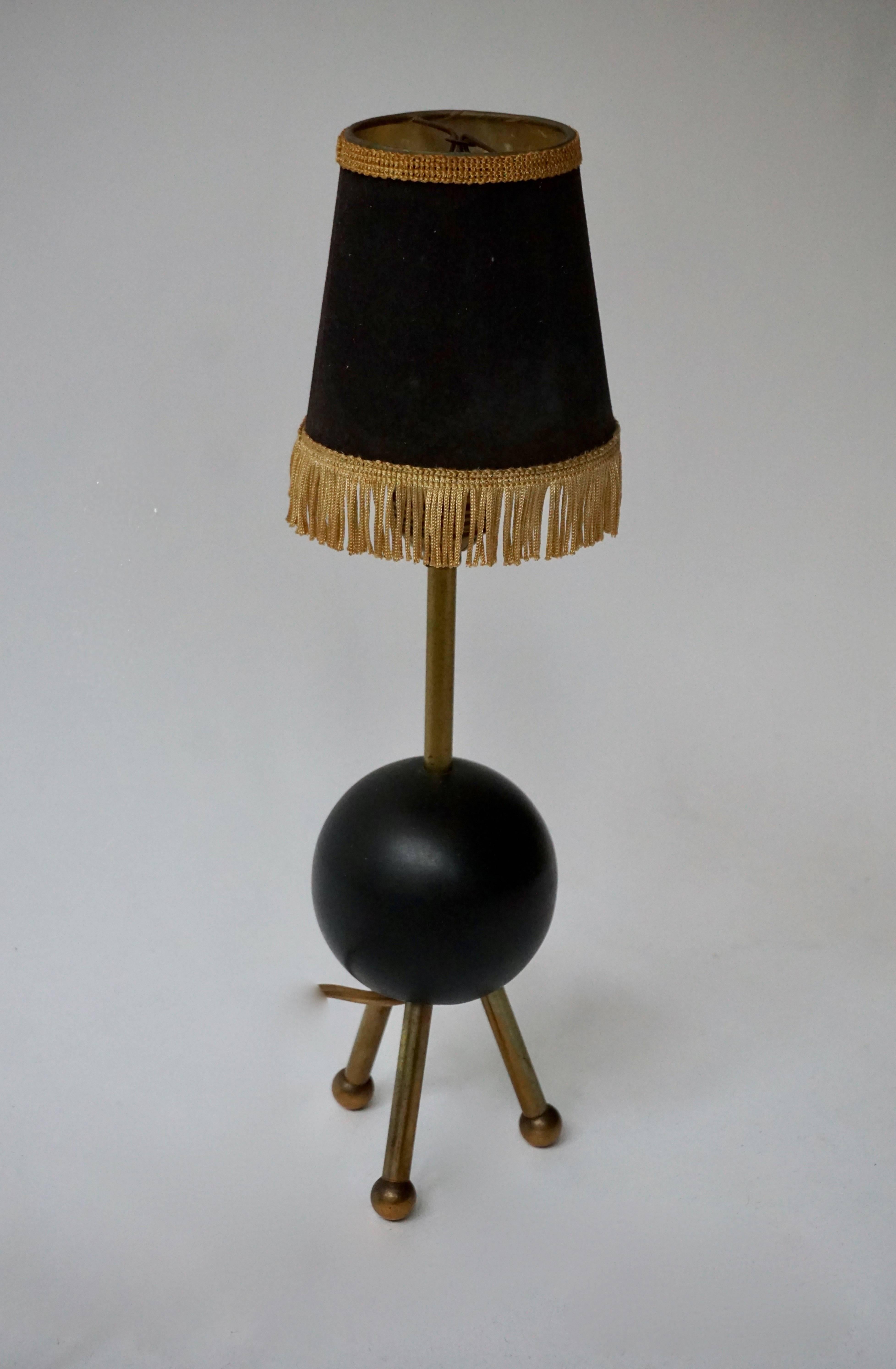 Italian Brass Table Lamp For Sale