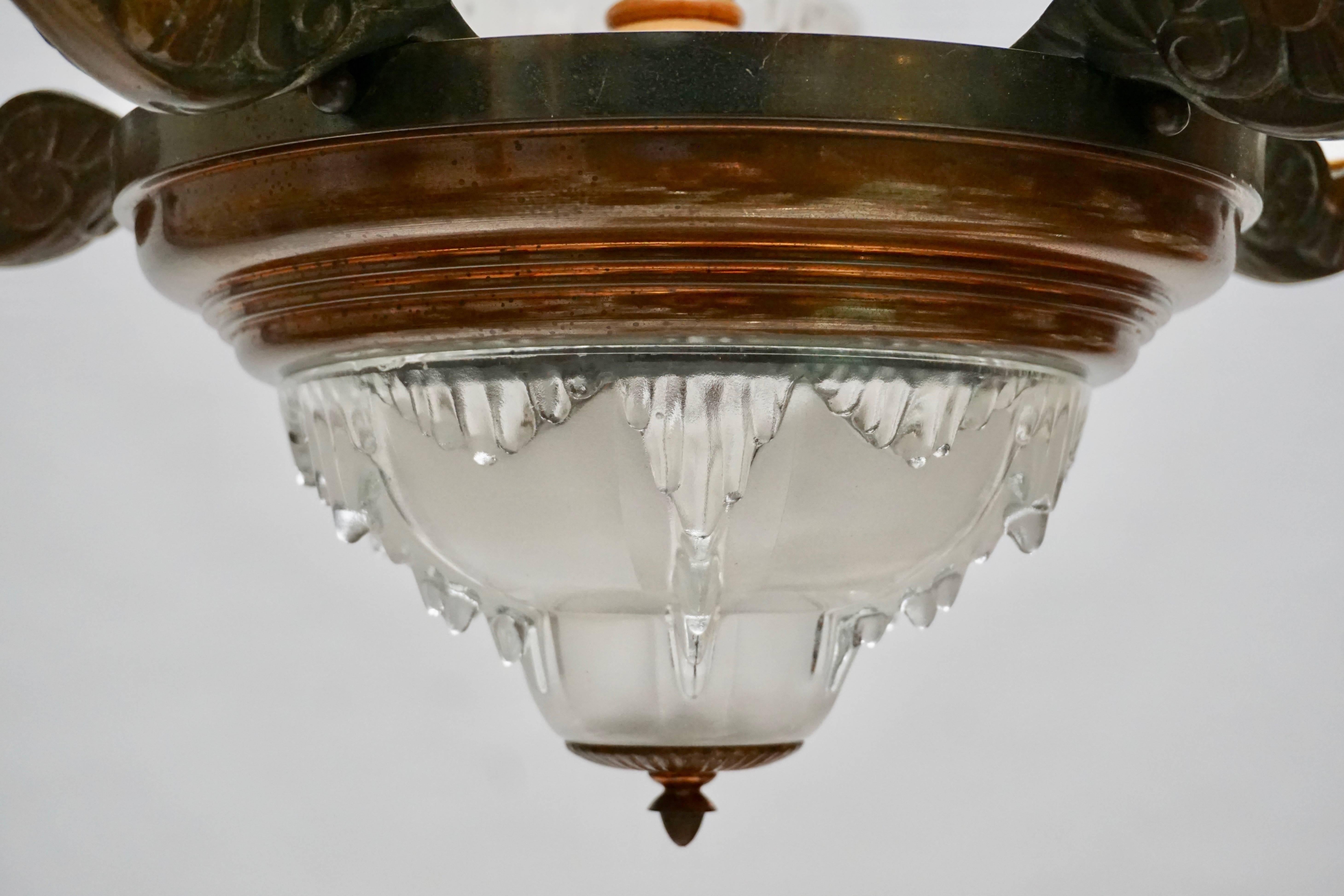 Lampadario Art Deco in vendita 1