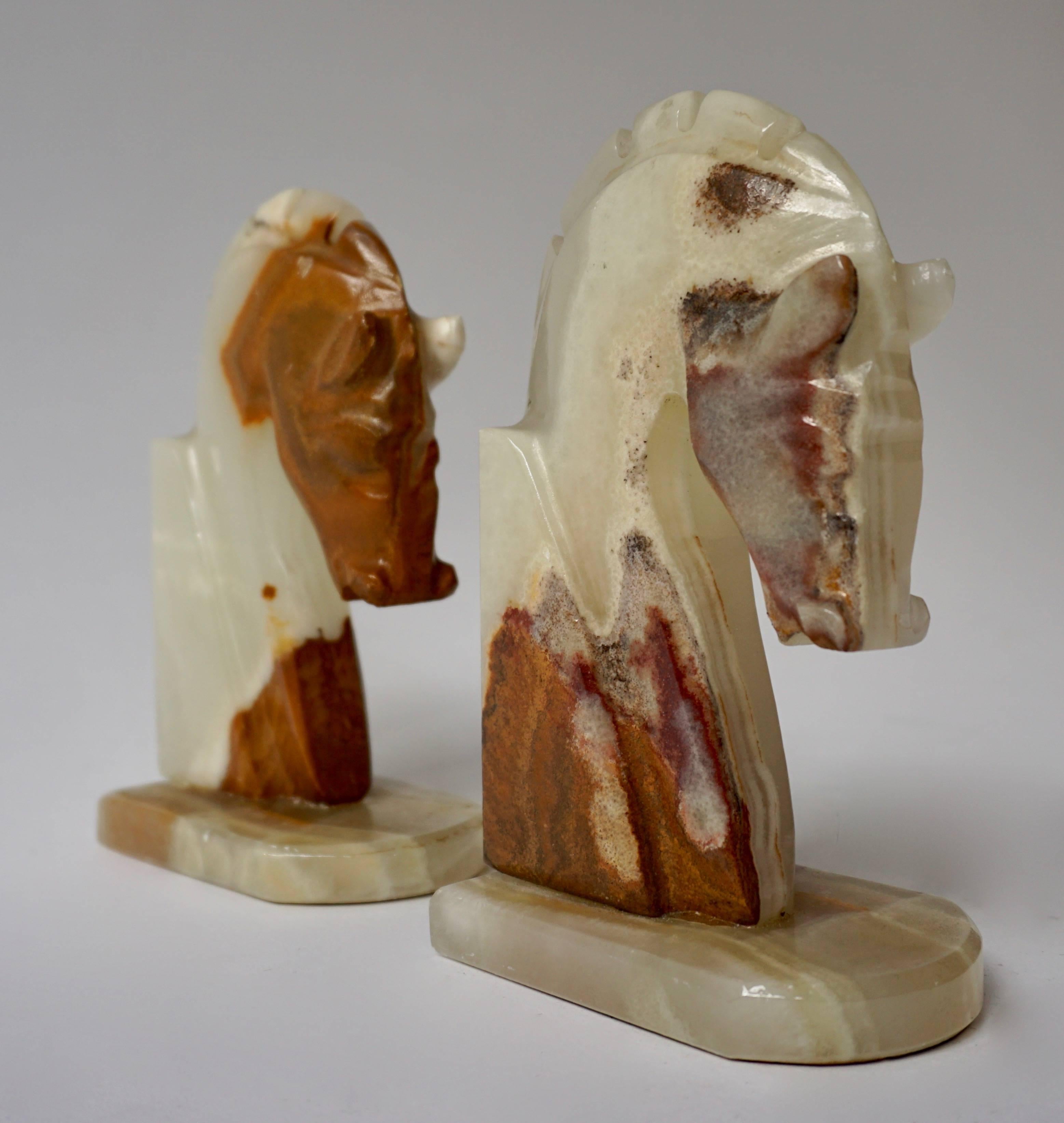 onyx horse bookends