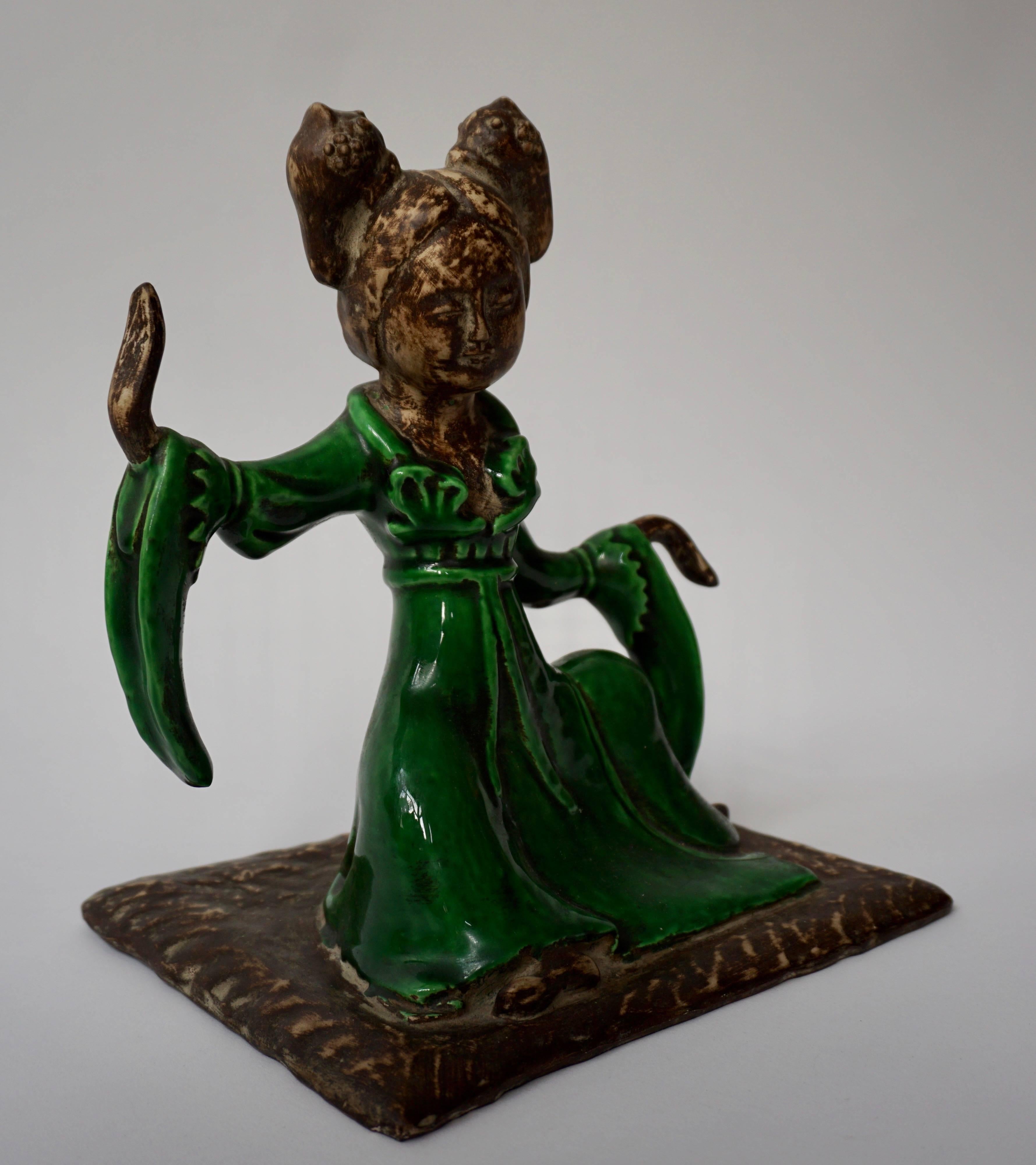 20th Century Chinese Court Musician Figurine by Zaccagnini