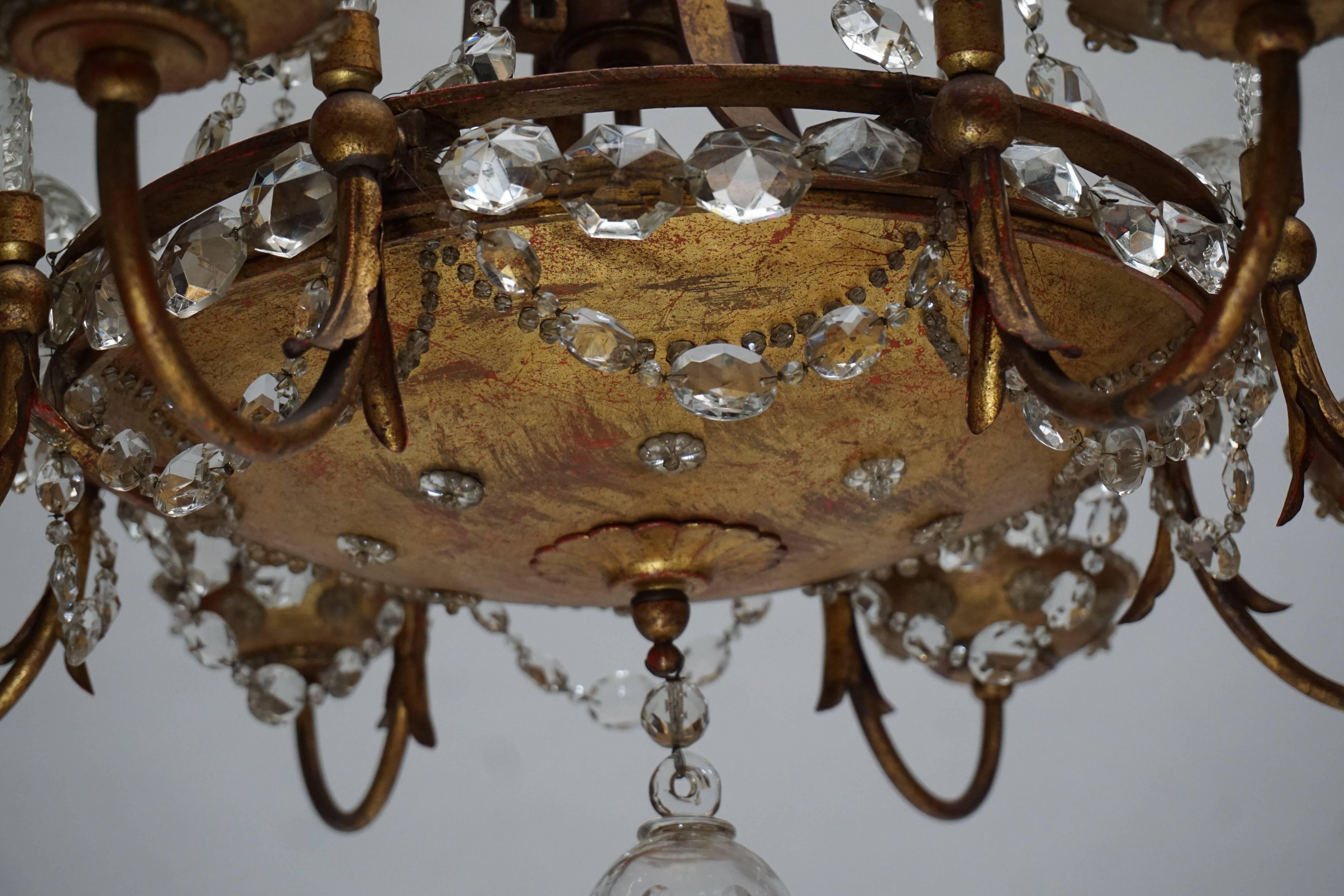 Crystal and Glass Chandelier 1