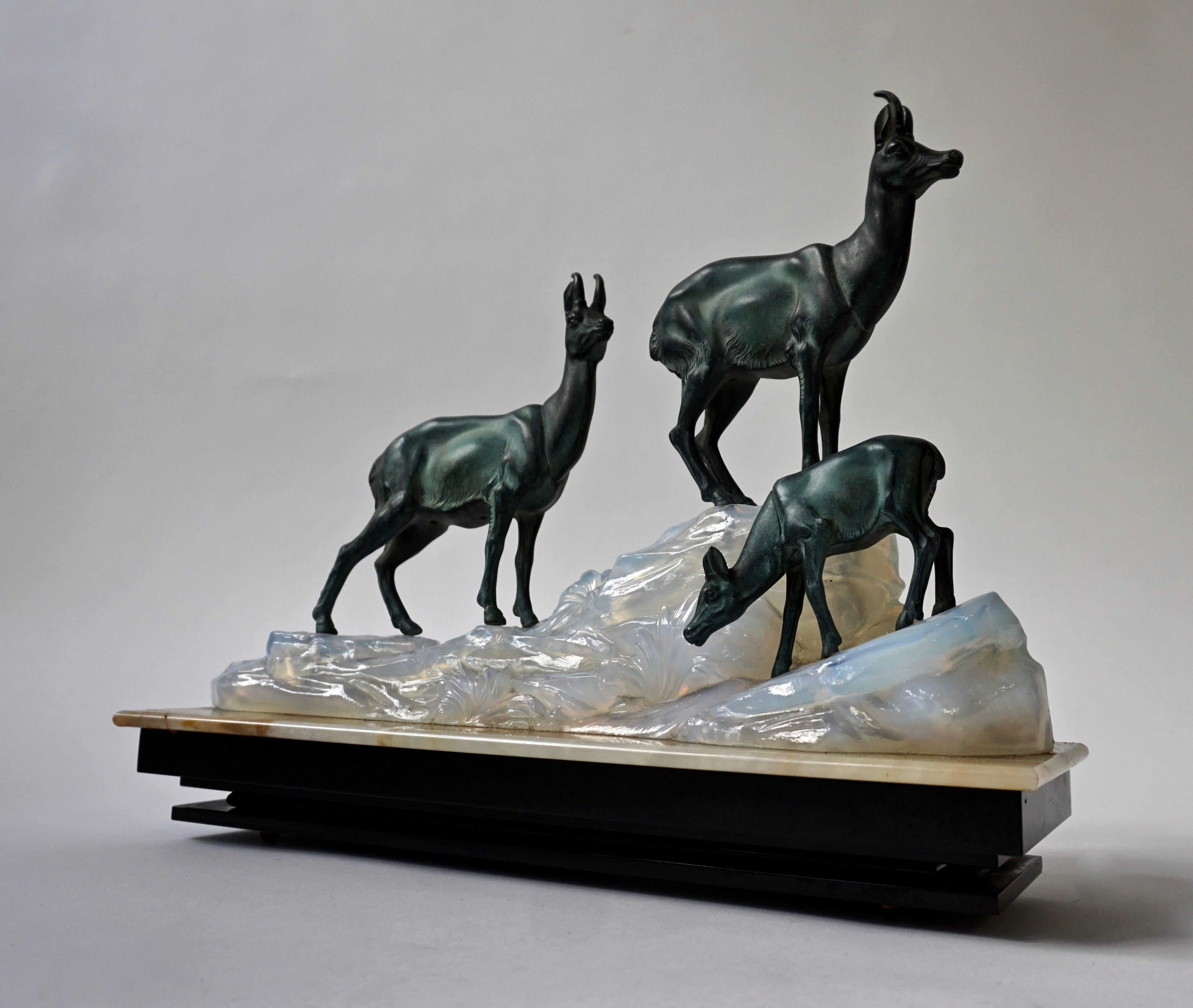 Sculpture de lampe de table Art Déco Bon état - En vente à Antwerp, BE