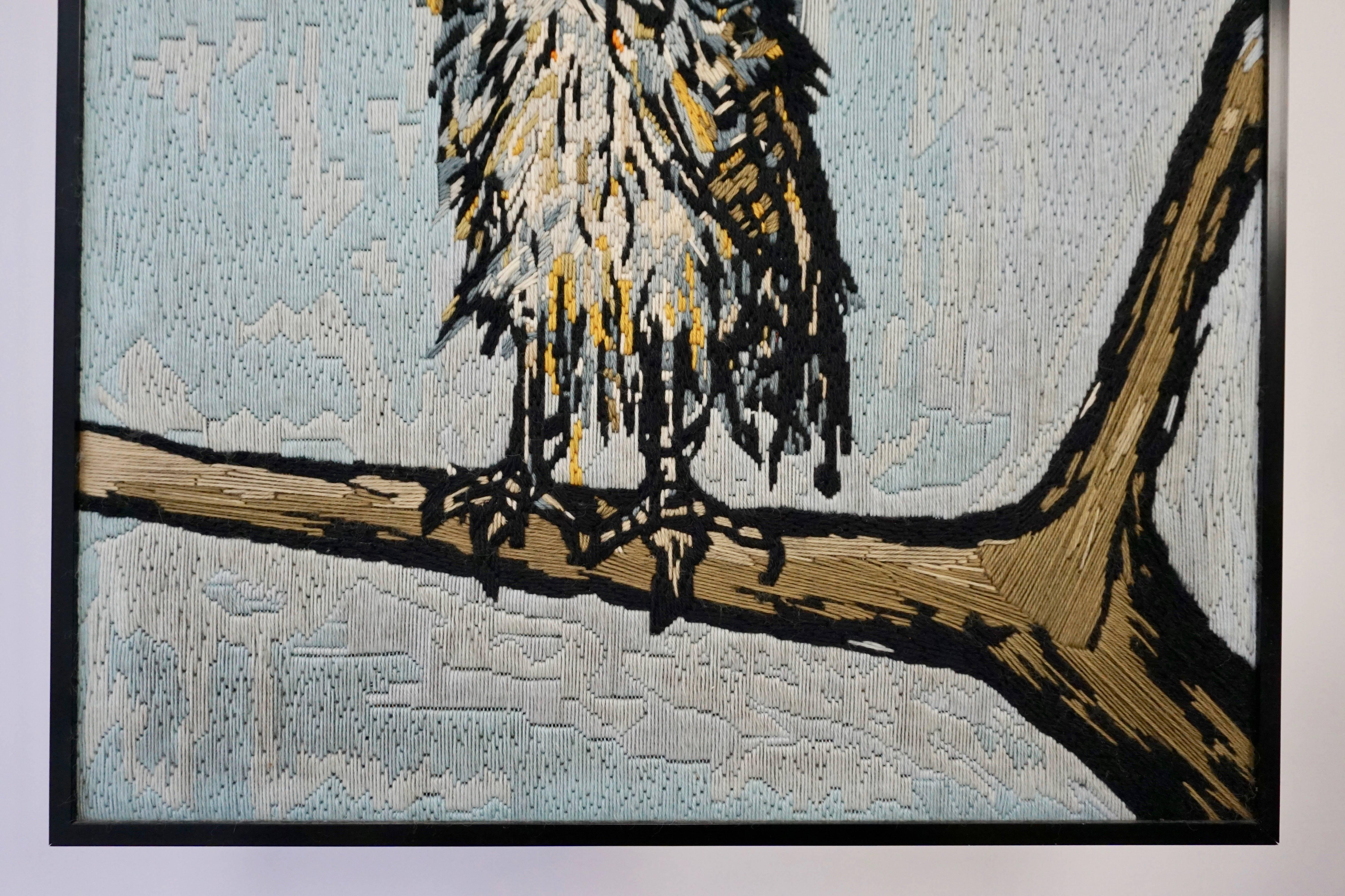 Mid-Century Modern Bernard Buffet the Owl Tapestry, 1969