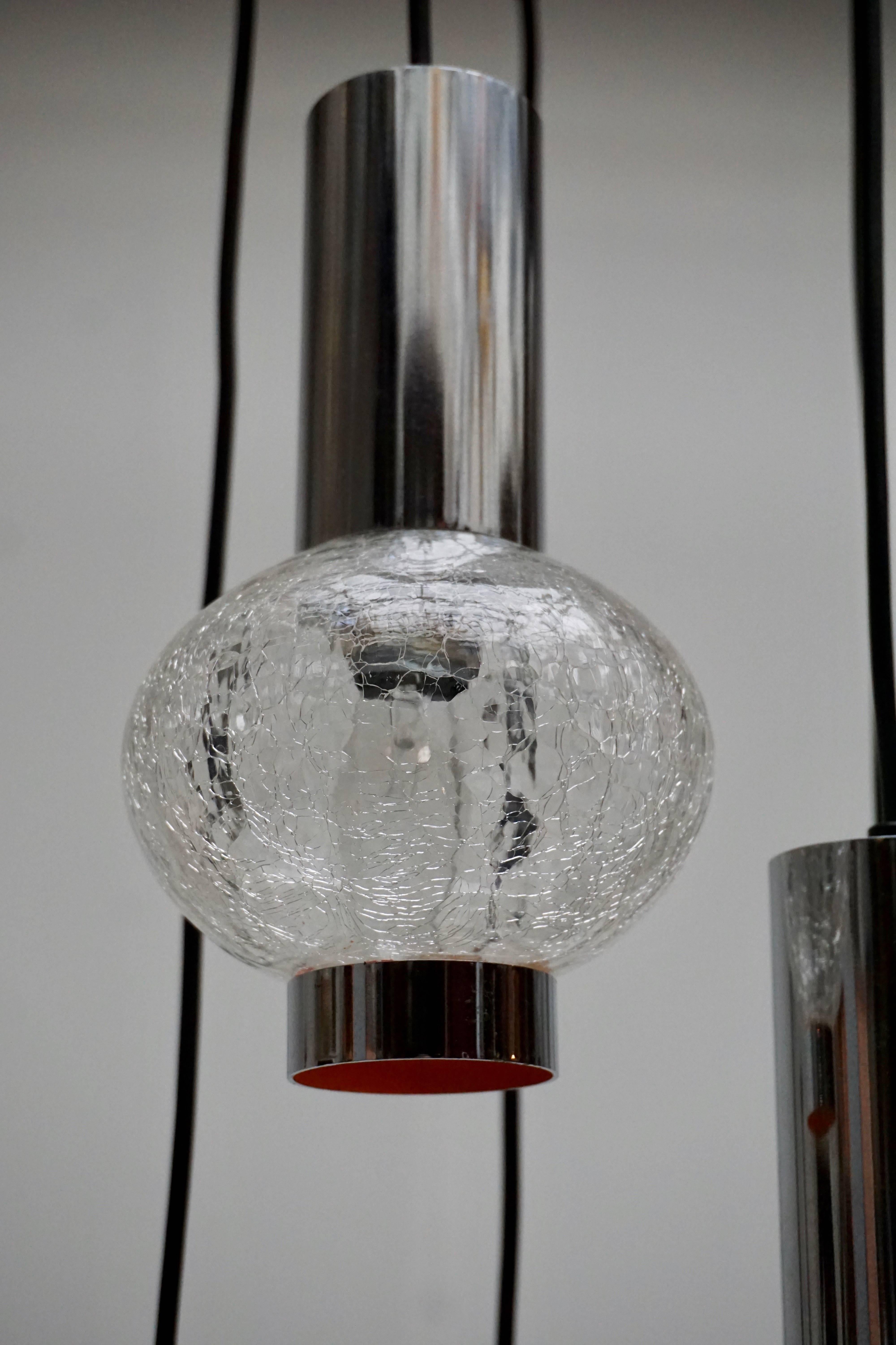Métal Lampe à suspension en verre de Murano en vente