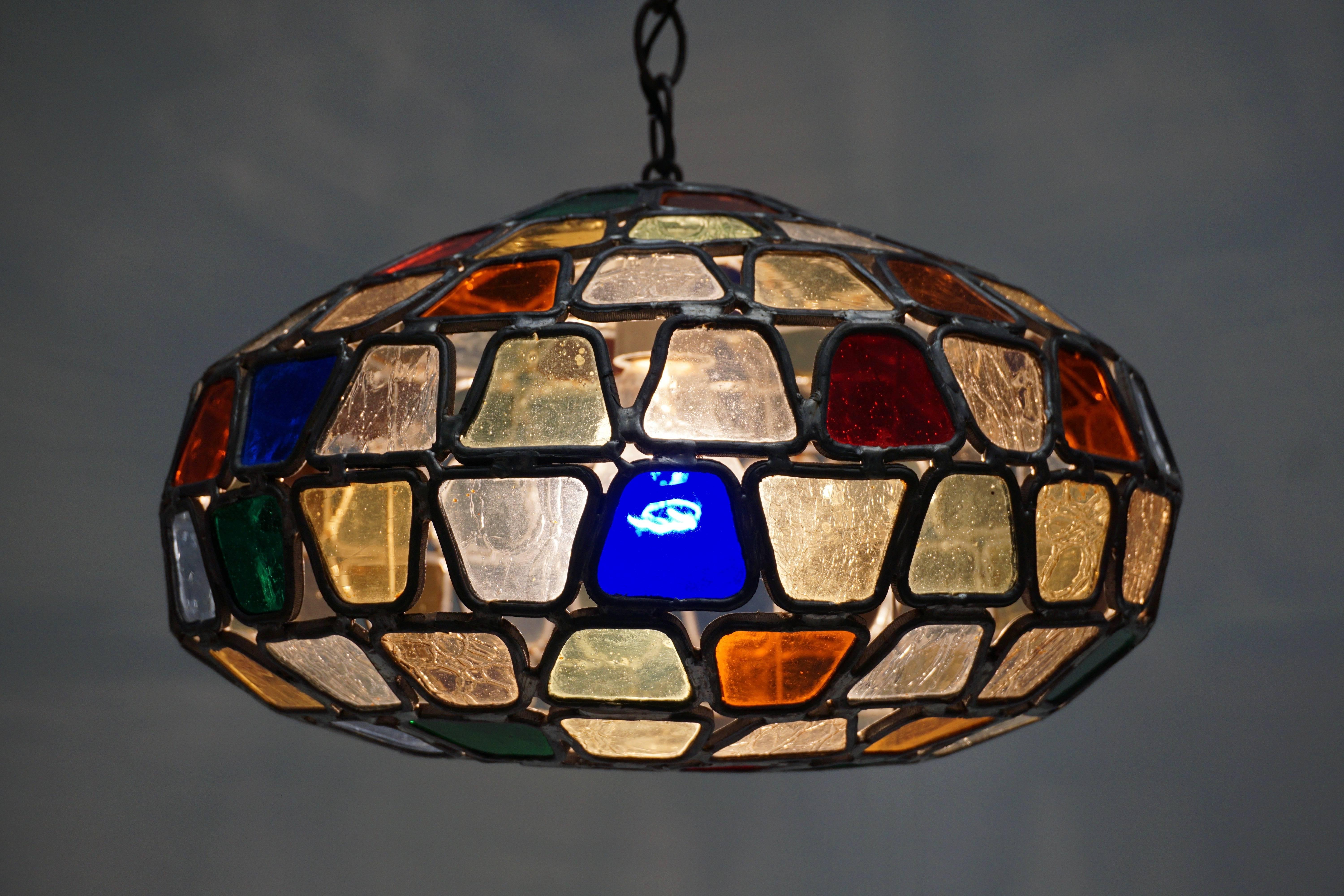 stained glass lighting