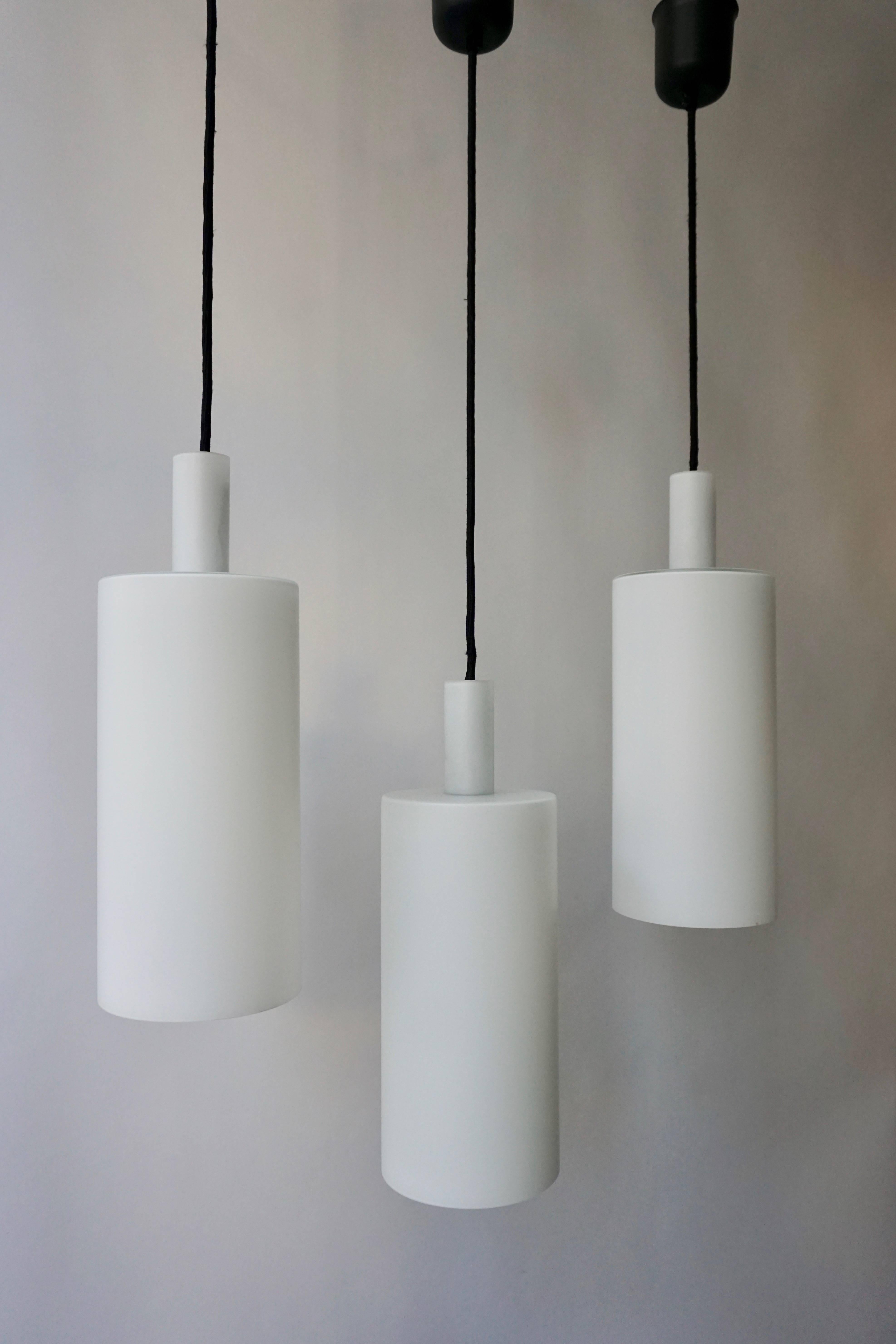 Three Murano Glass Pendant Lights by Vistosi In Good Condition For Sale In Antwerp, BE