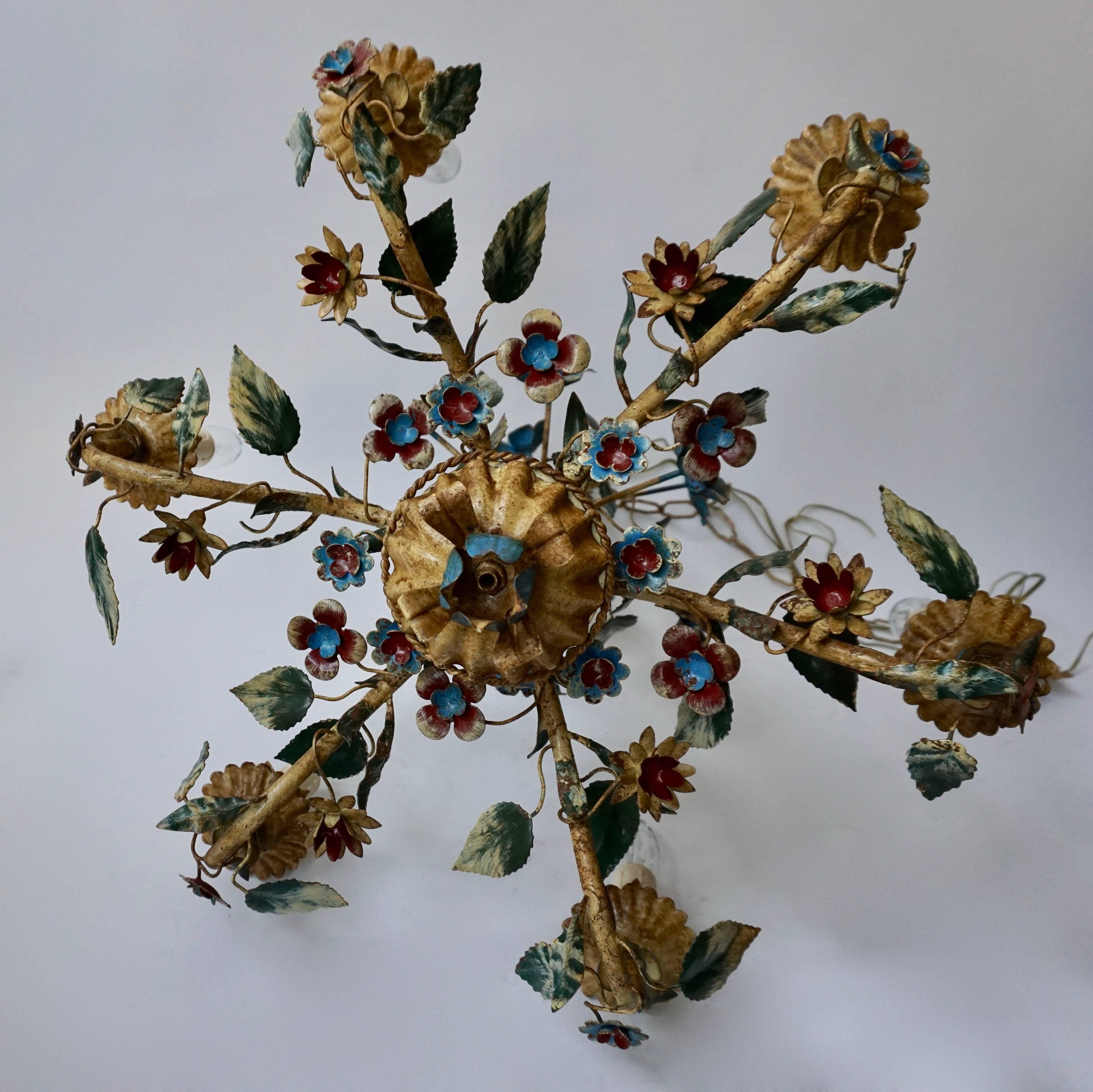 italian flower chandelier