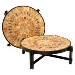 Une des deux tables basses de Roger Capron, vers 1955